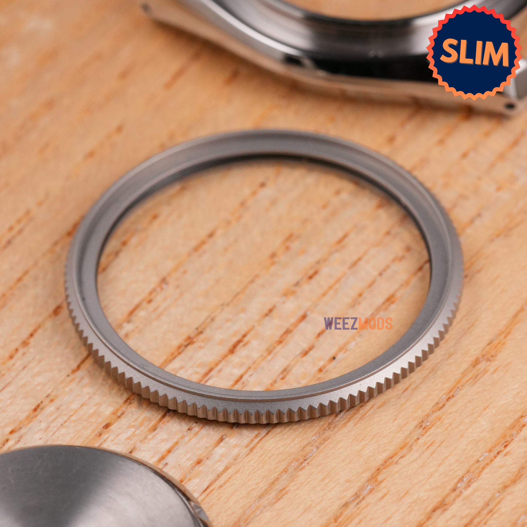 SKX007/SRPD Slim Coin Edge Bezel: Matte Silver