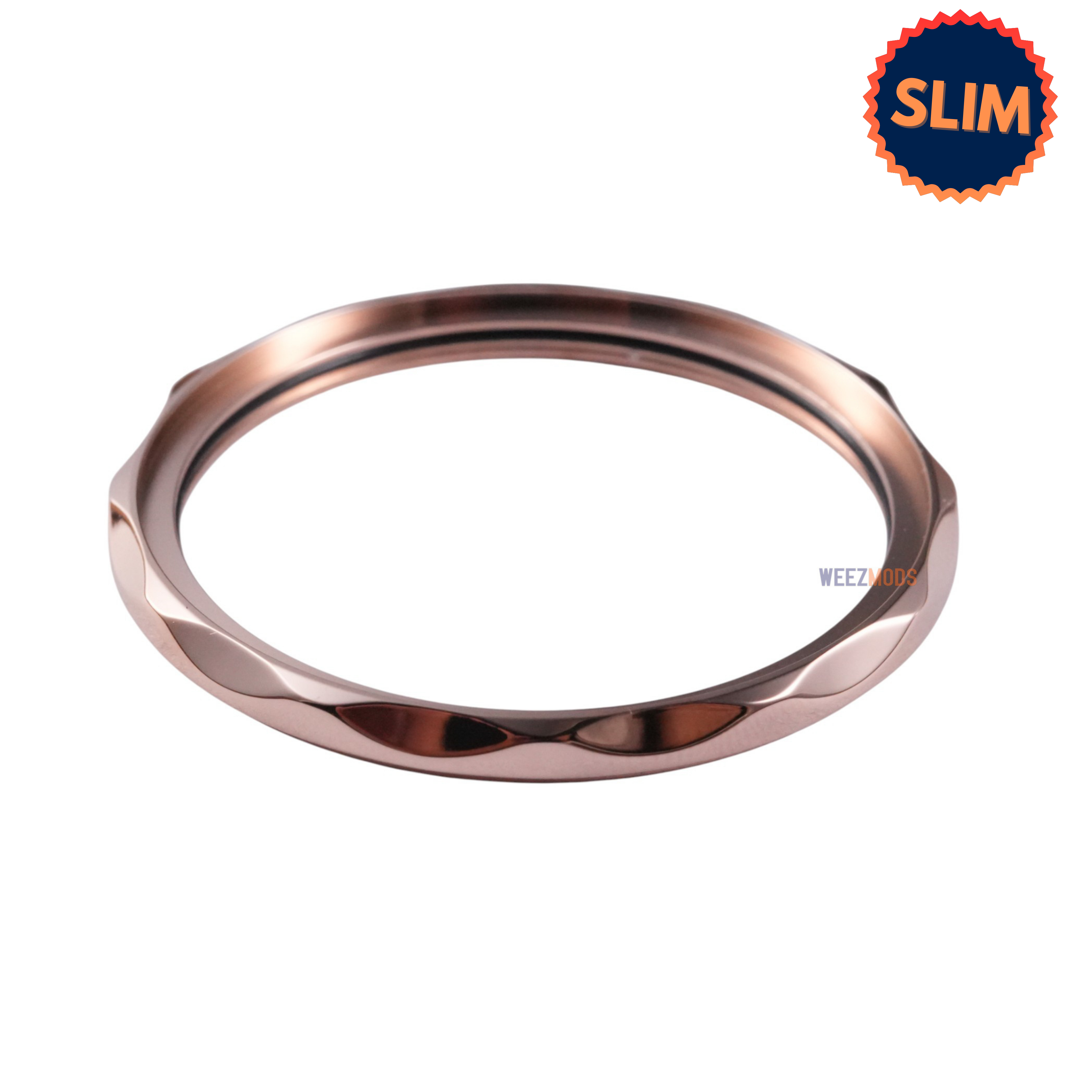 SKX007/SRPD Slim Seamaster Bezel: Polished Rose Gold