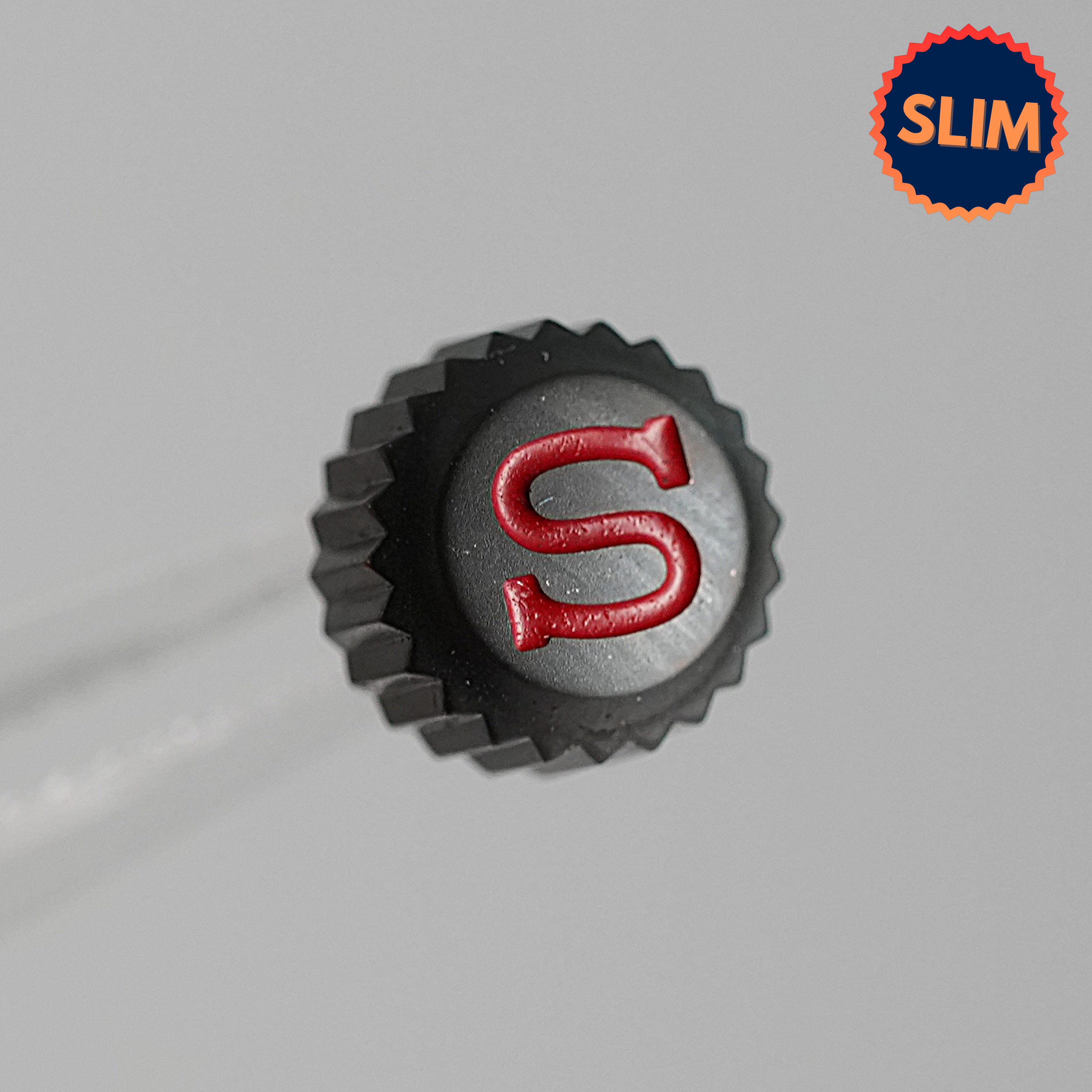 SKX007 Silm Crown: Matte Gunmetal with Red S