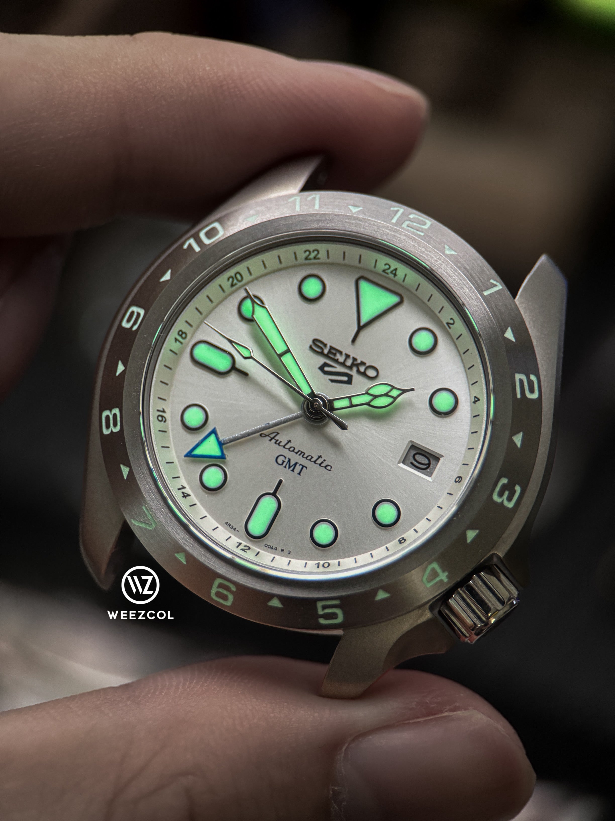 SKX007 SSK033 GMT: Matte Silver