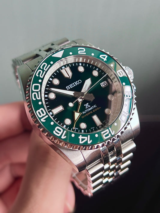 SKX007/SRPD GMT: Green in White Markers