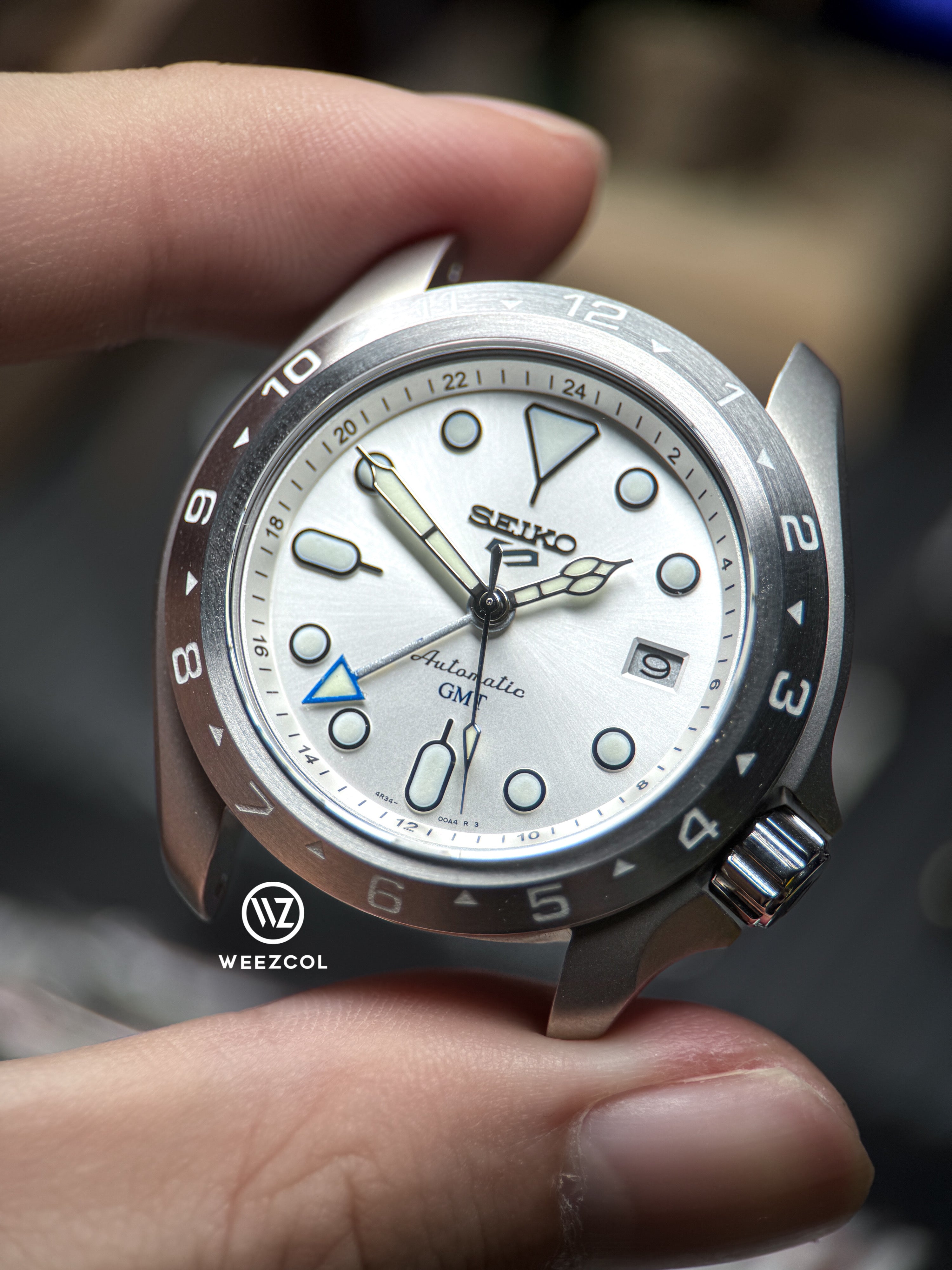 SKX007 SSK033 GMT: Matte Silver