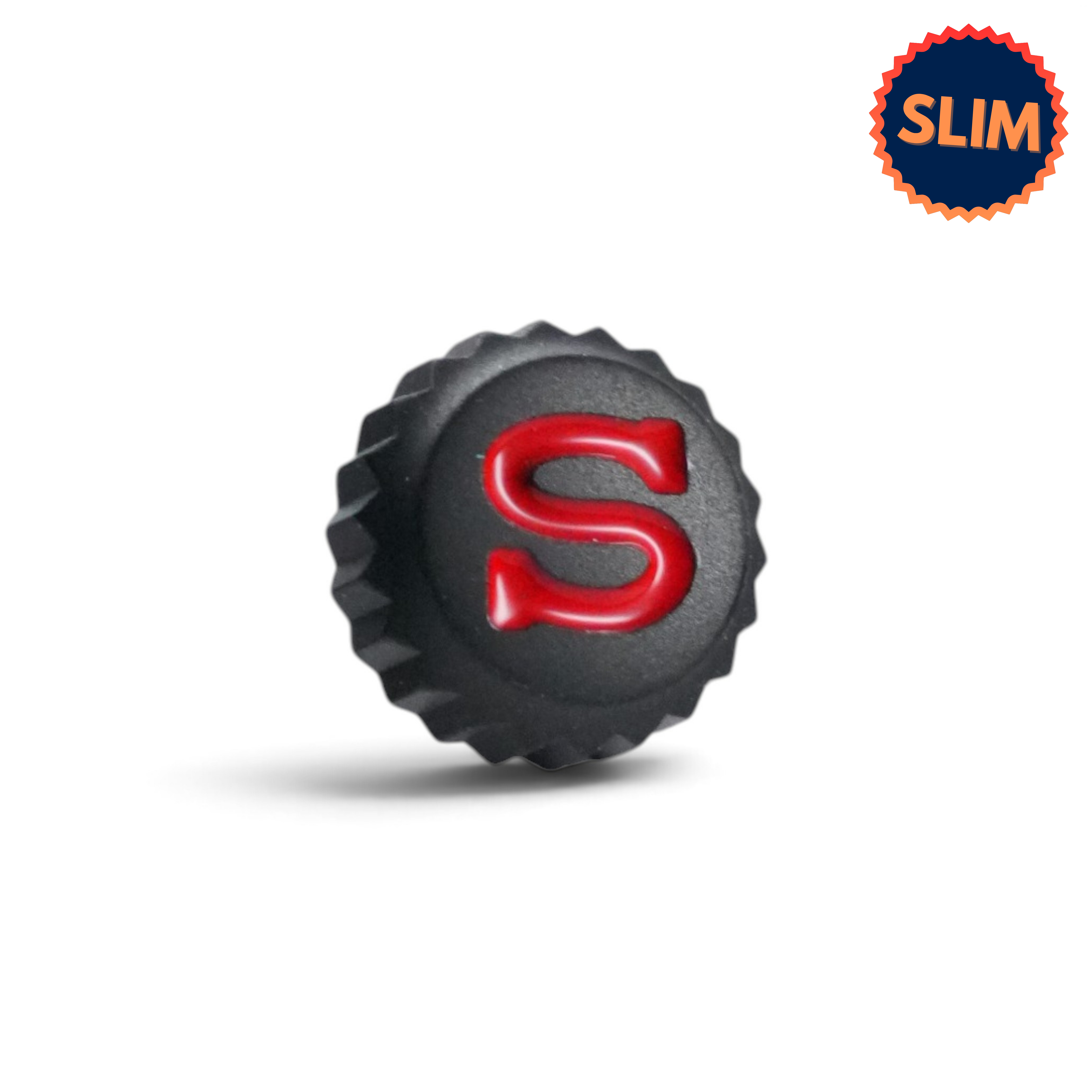 SKX007 Slim Crown: Matte Black with Red S