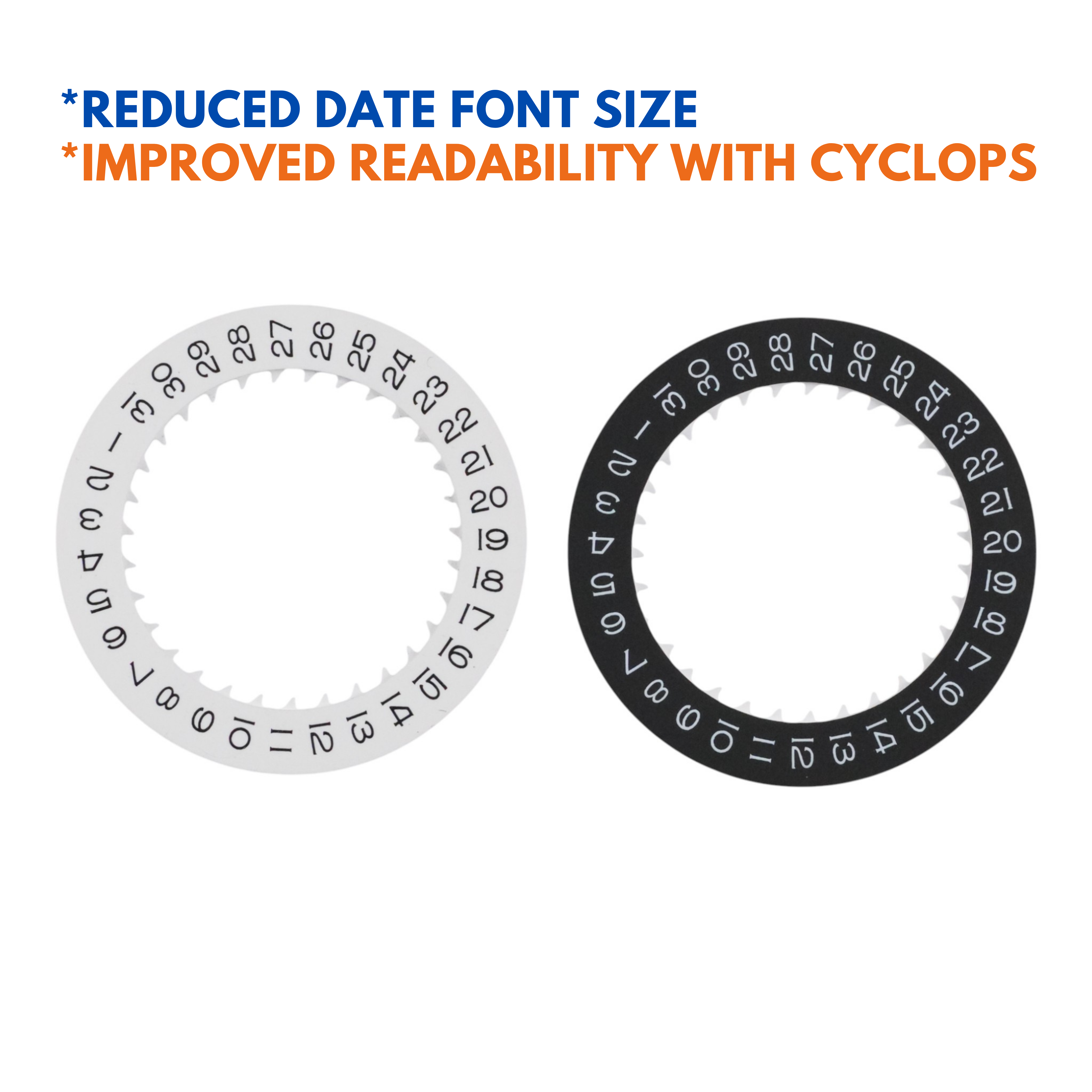 V2 Date Wheel: 3:00 & 3:80