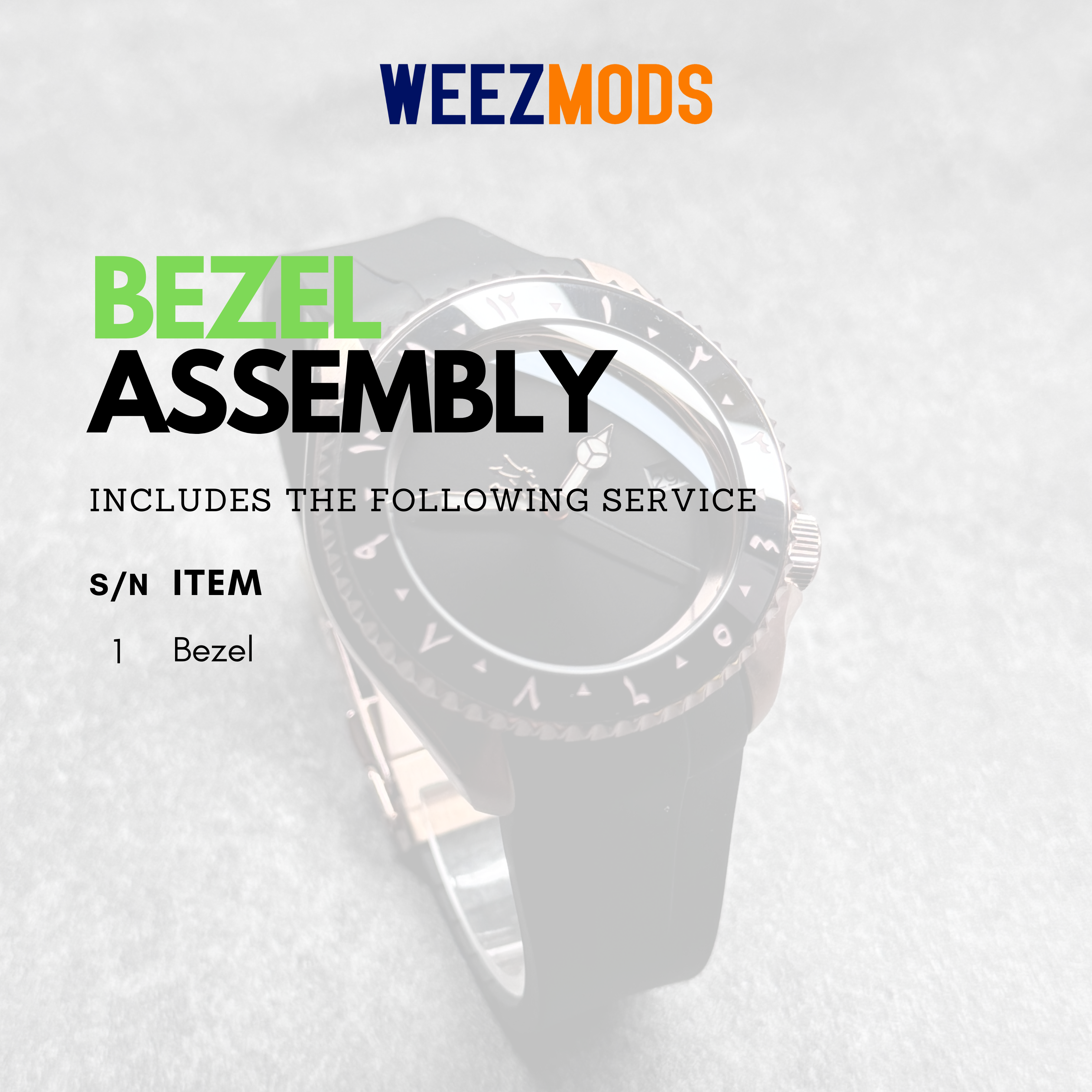 Assembly: Bezel