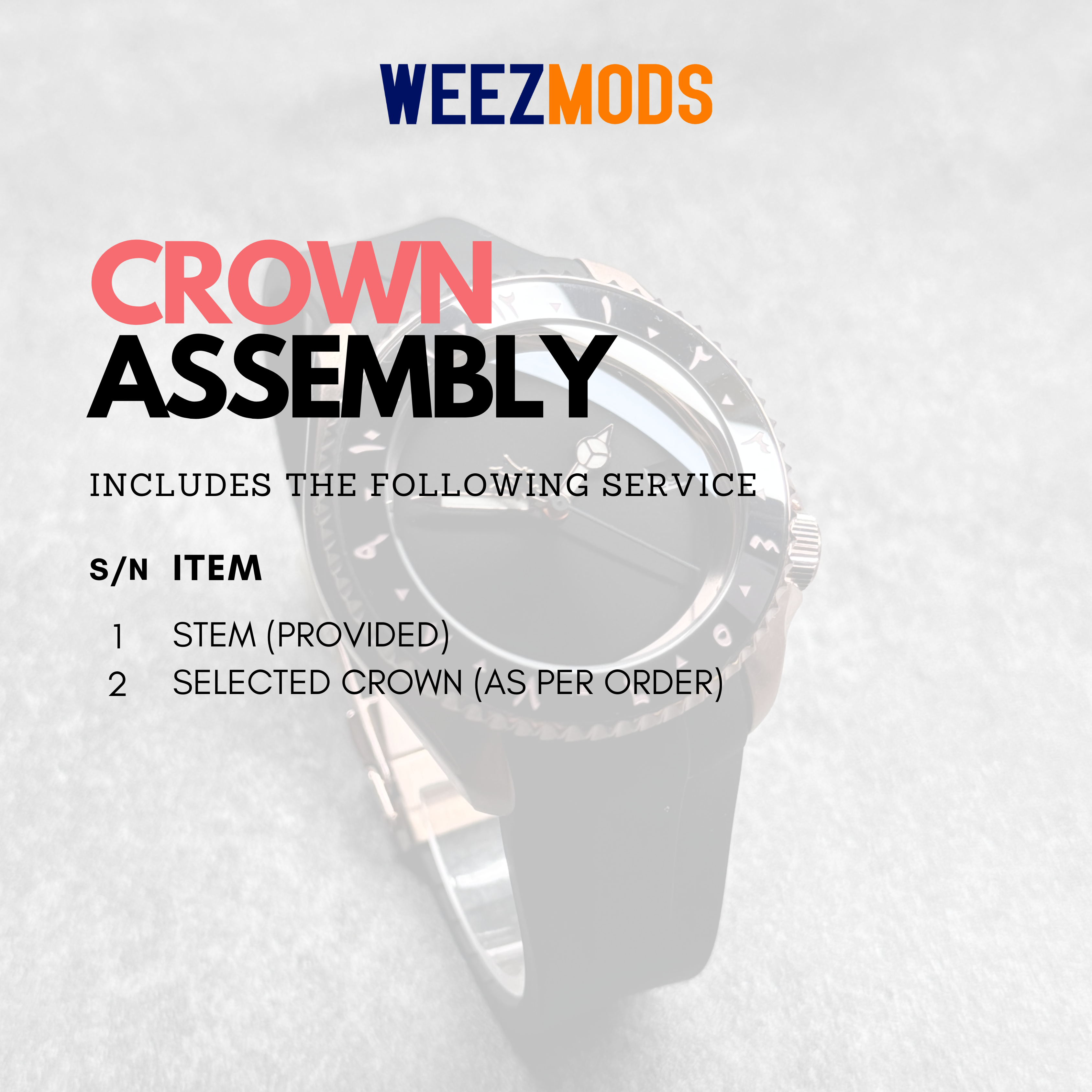 Assembly: Crown