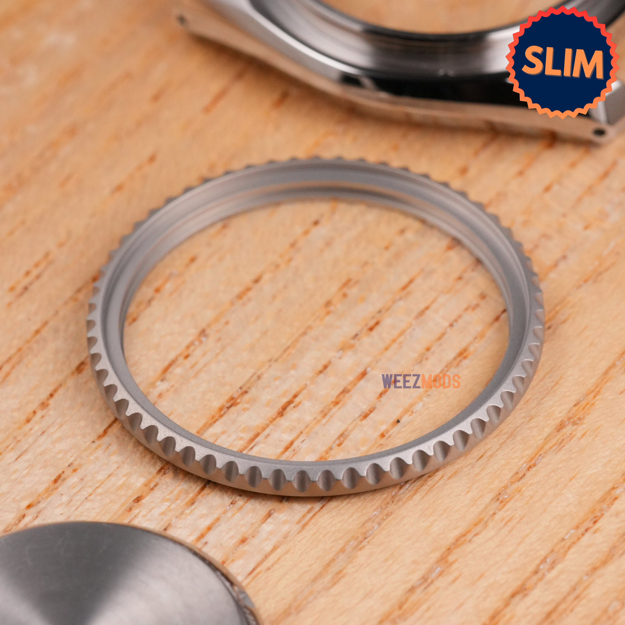 SKX007/SRPD Slim Sub Bezel: Matte Silver