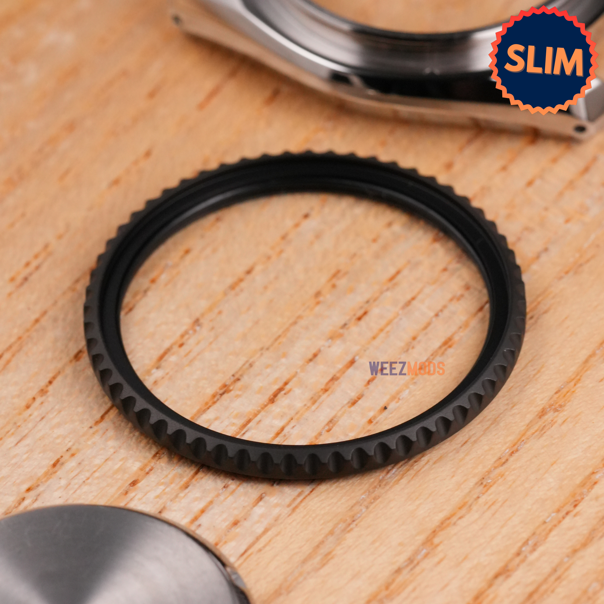 SKX007/SRPD Slim Sub Bezel: Matte Black