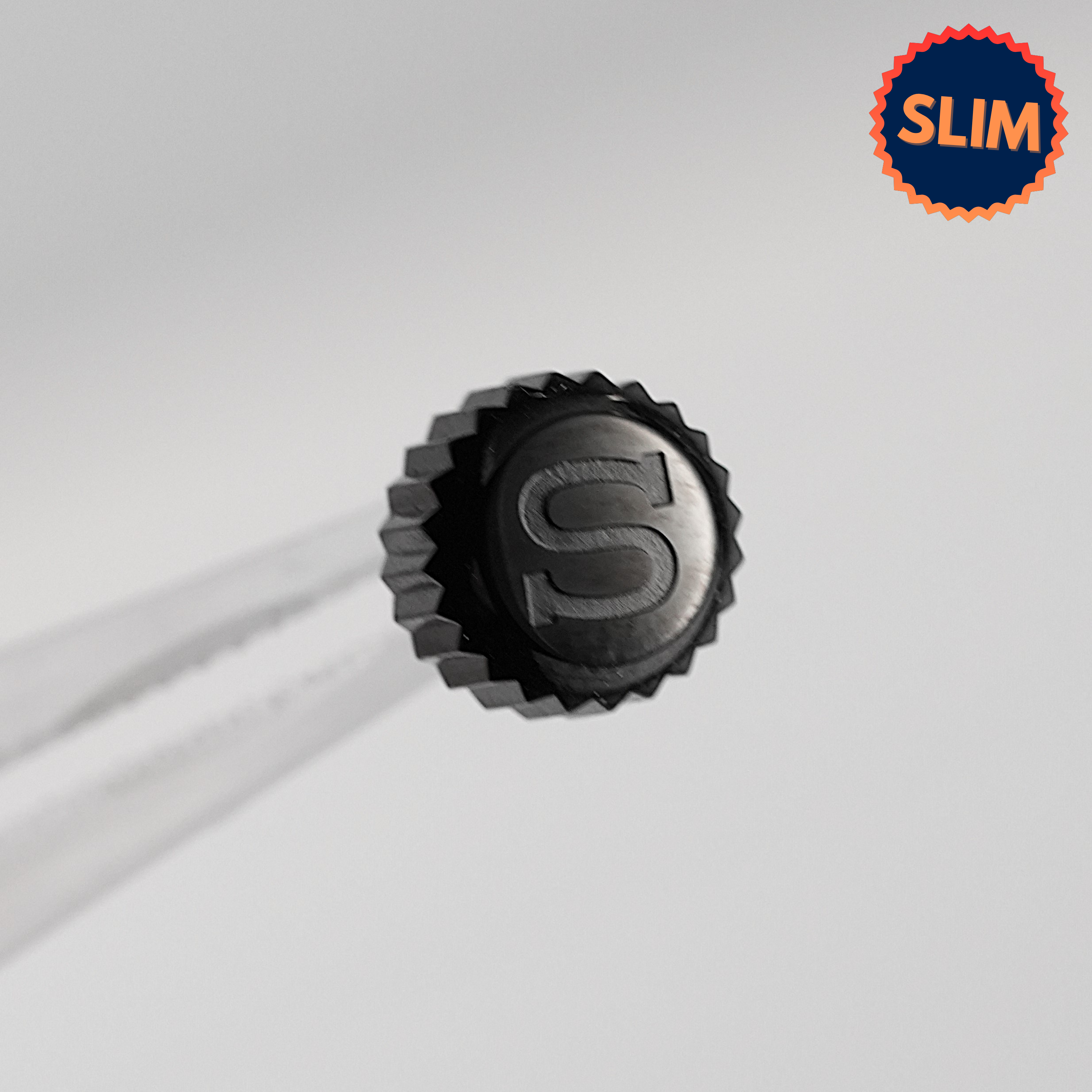 SKX007 Slim Crown: Polished Black with S