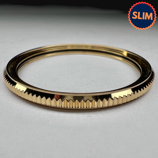 "Slim" Coin Edge Bezel: Polished Gold