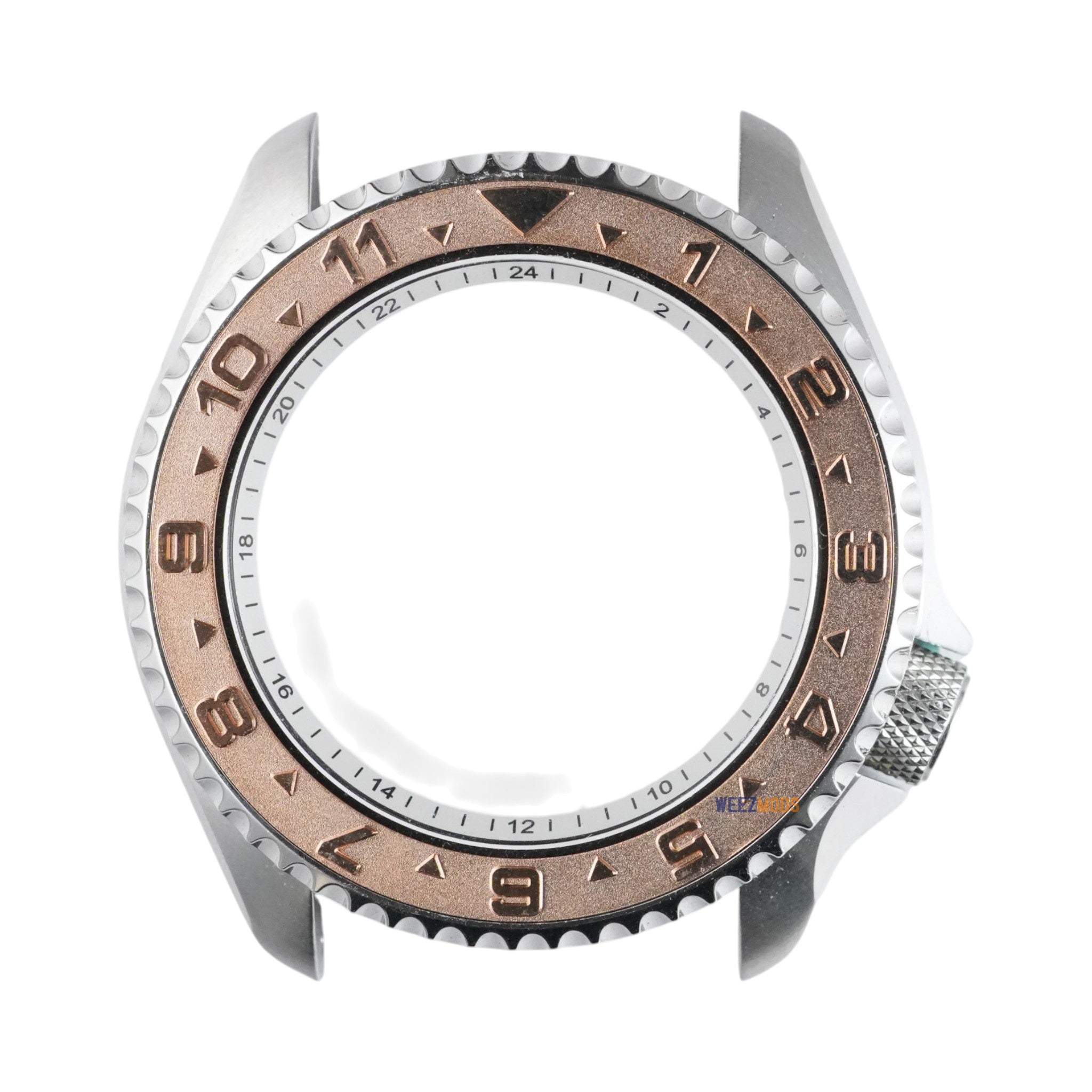 SKX007/SRPD Dual-Time Flat: Rose Gold in Steel