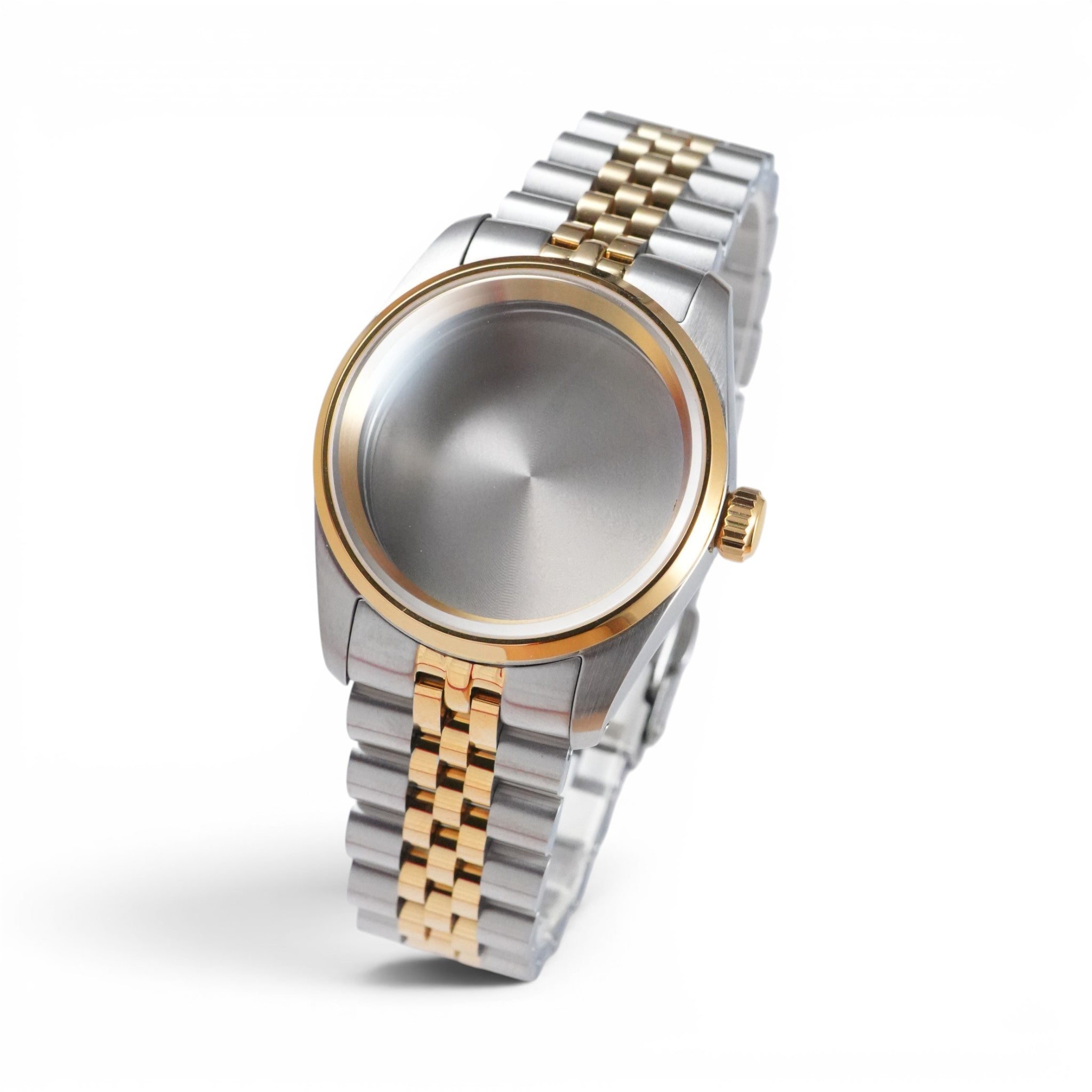 36MM Explorer TT: Brushed Gold Case with Dome & Jubilee Bracelet
