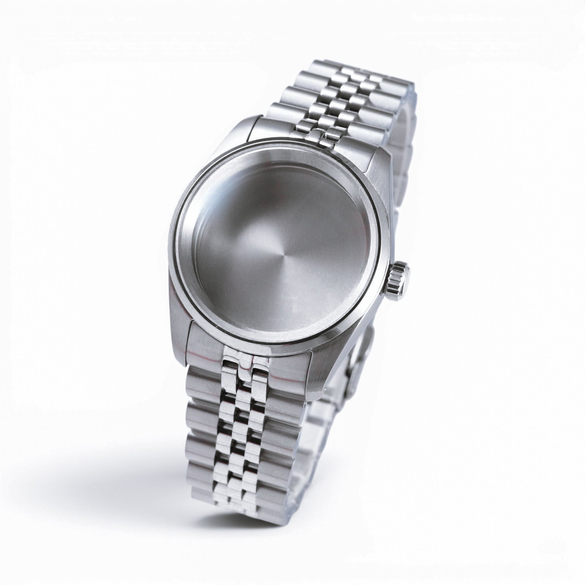 36MM Pilot: Brushed Silver Case with Dome & Jubilee Bracelet