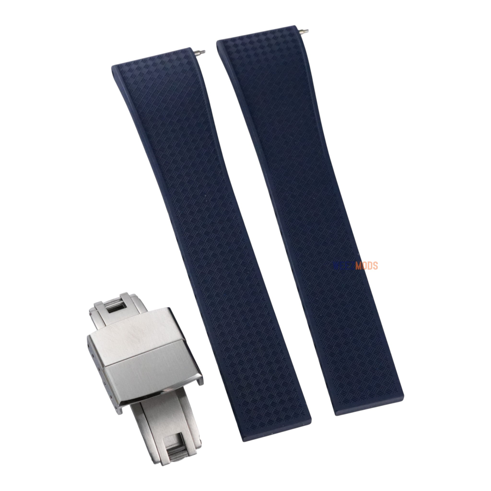 Navy Blue Weaved: CTS Rubber Strap