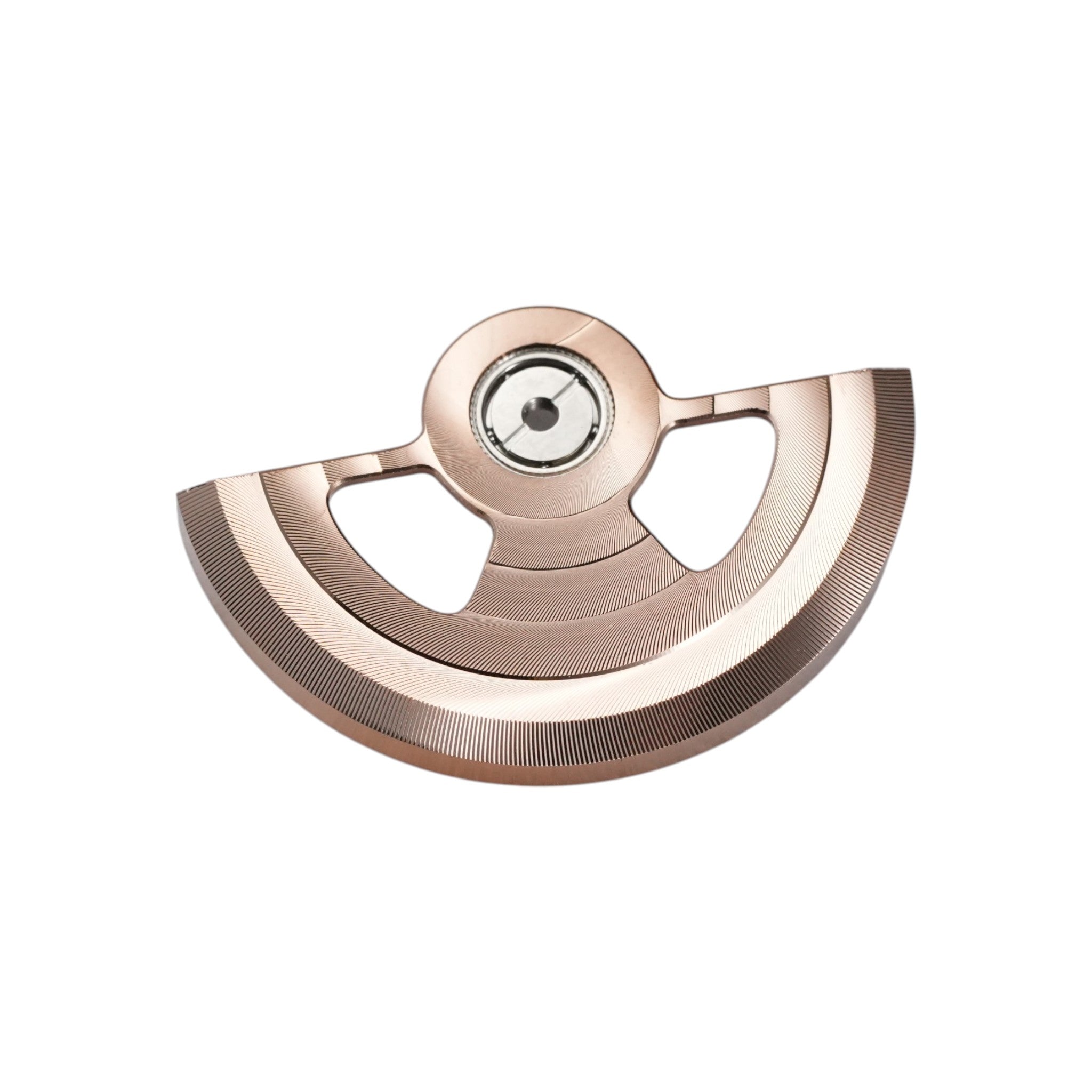 Rotor: Rose Gold Guilloché-Style