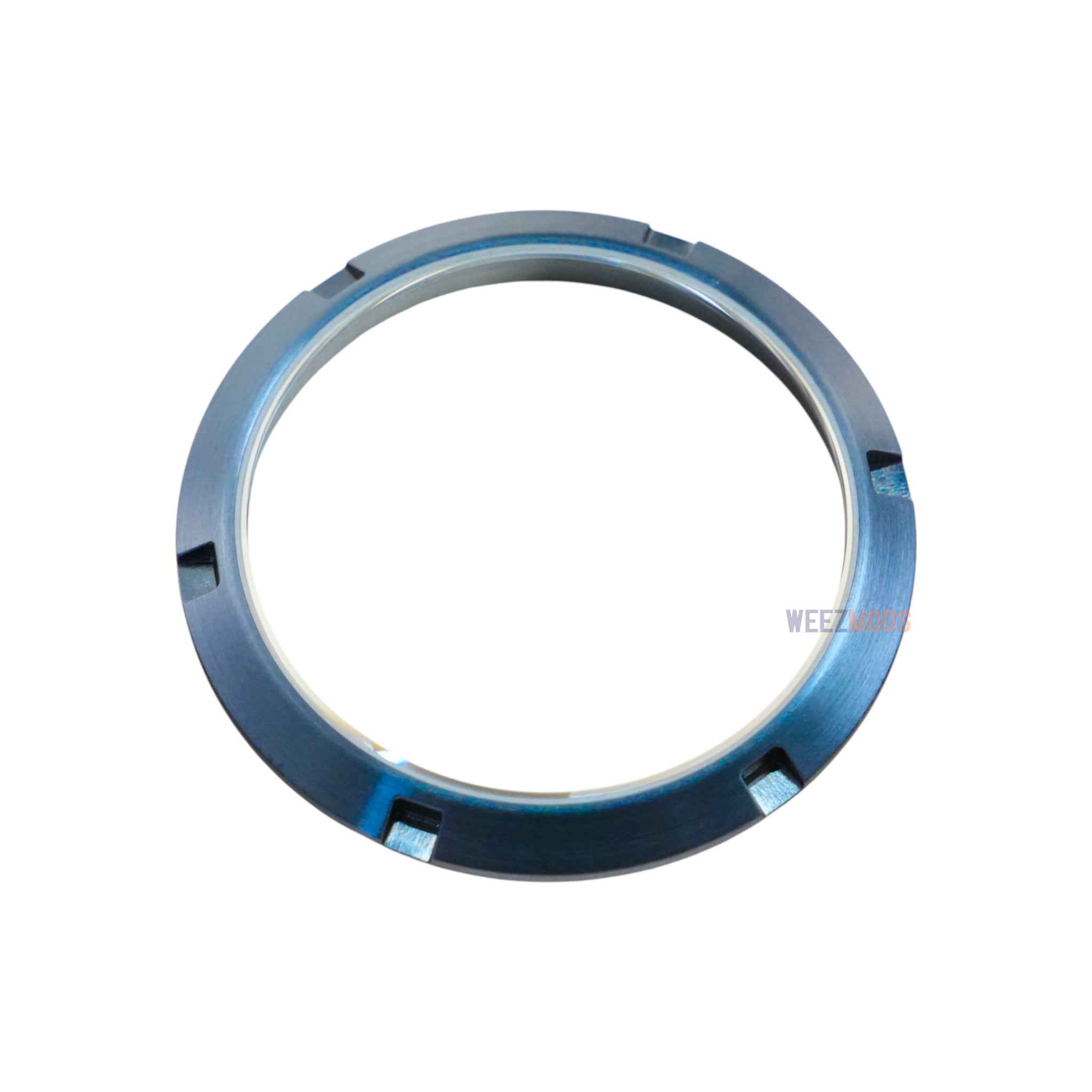 SKX007 Slim: Brushed Blue Open Caseback