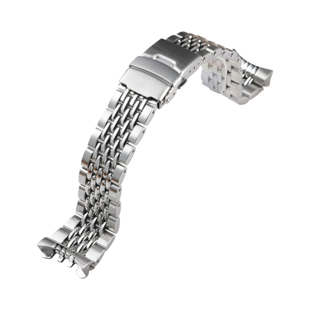 SKX007/SRPD Beads of Rice: Brushed Silver Bracelet