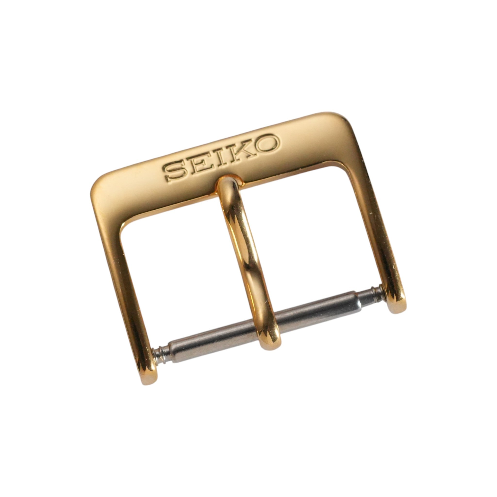Seiko: Polished Gold ΛSlim' Tang Buckle (18MM)