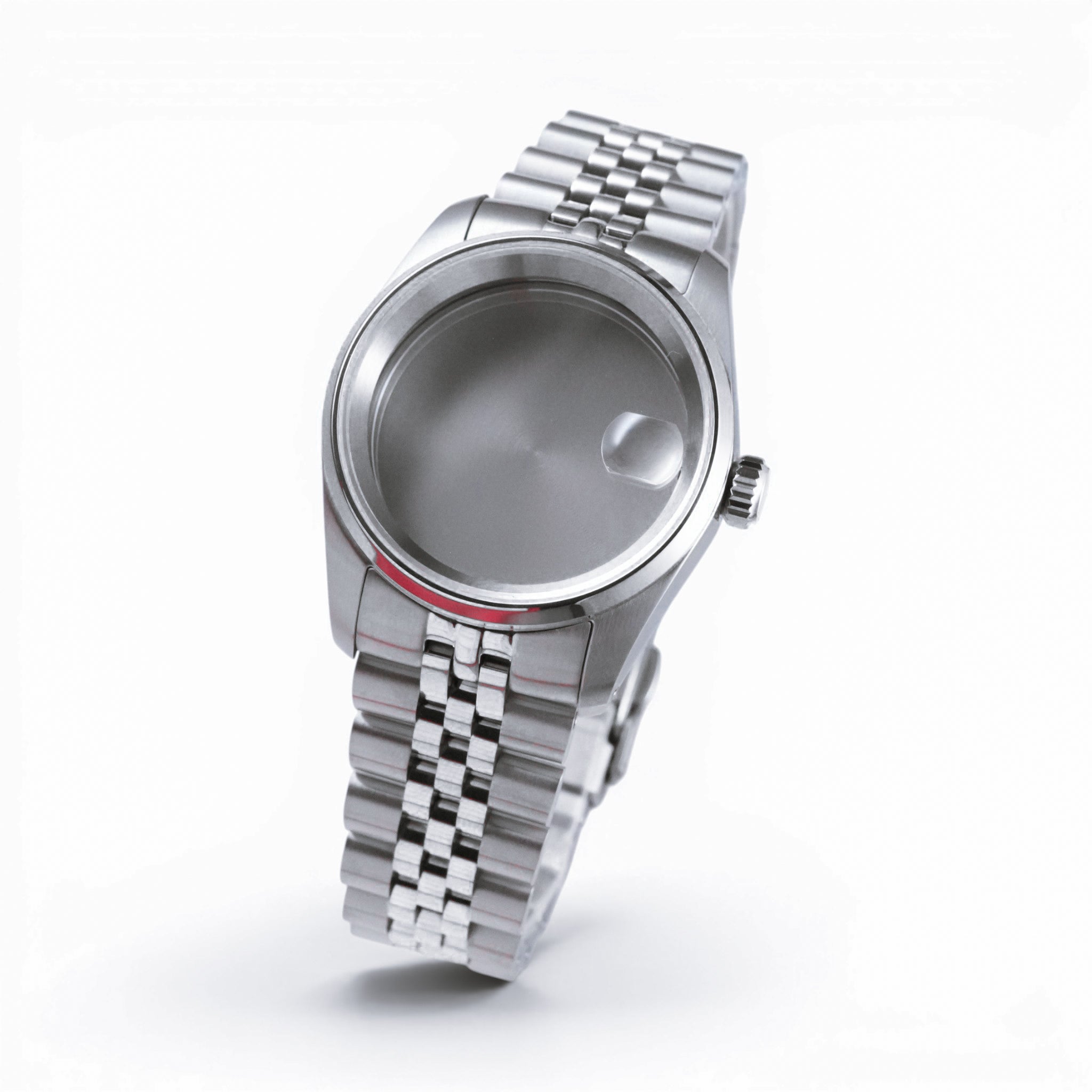 36MM Pilot: Brushed Silver Case with Cyclops & Jubilee Bracelet