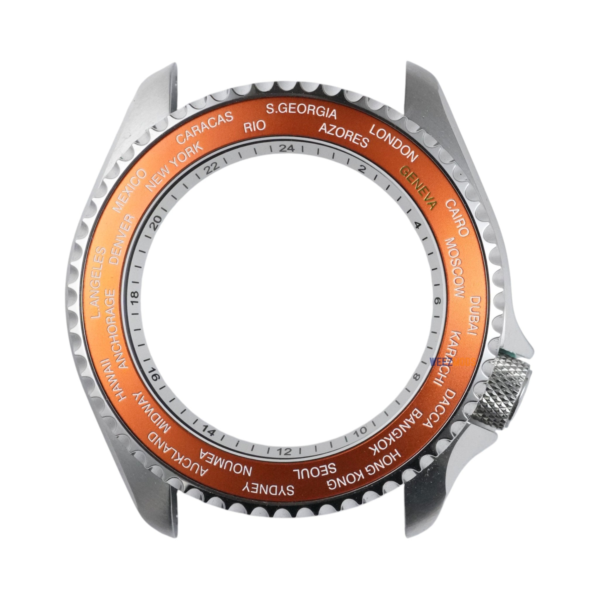 SKX007/SRPD Worldtimer: Orange with White Markers
