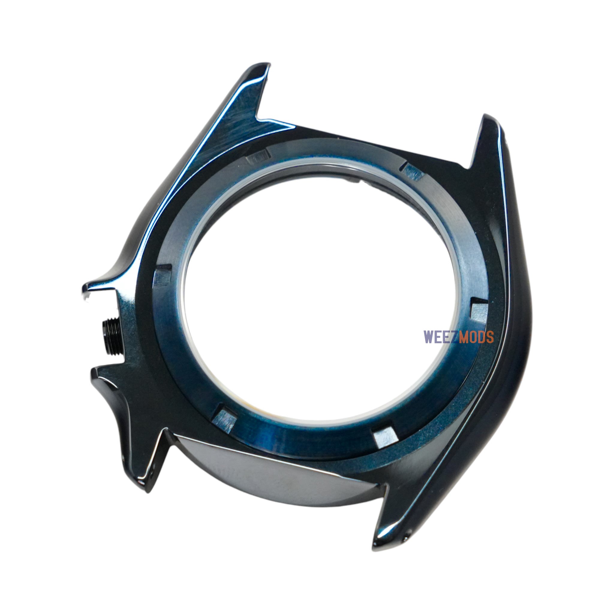 SKX007 3:80: Brushed Blue Case with Crown Guard