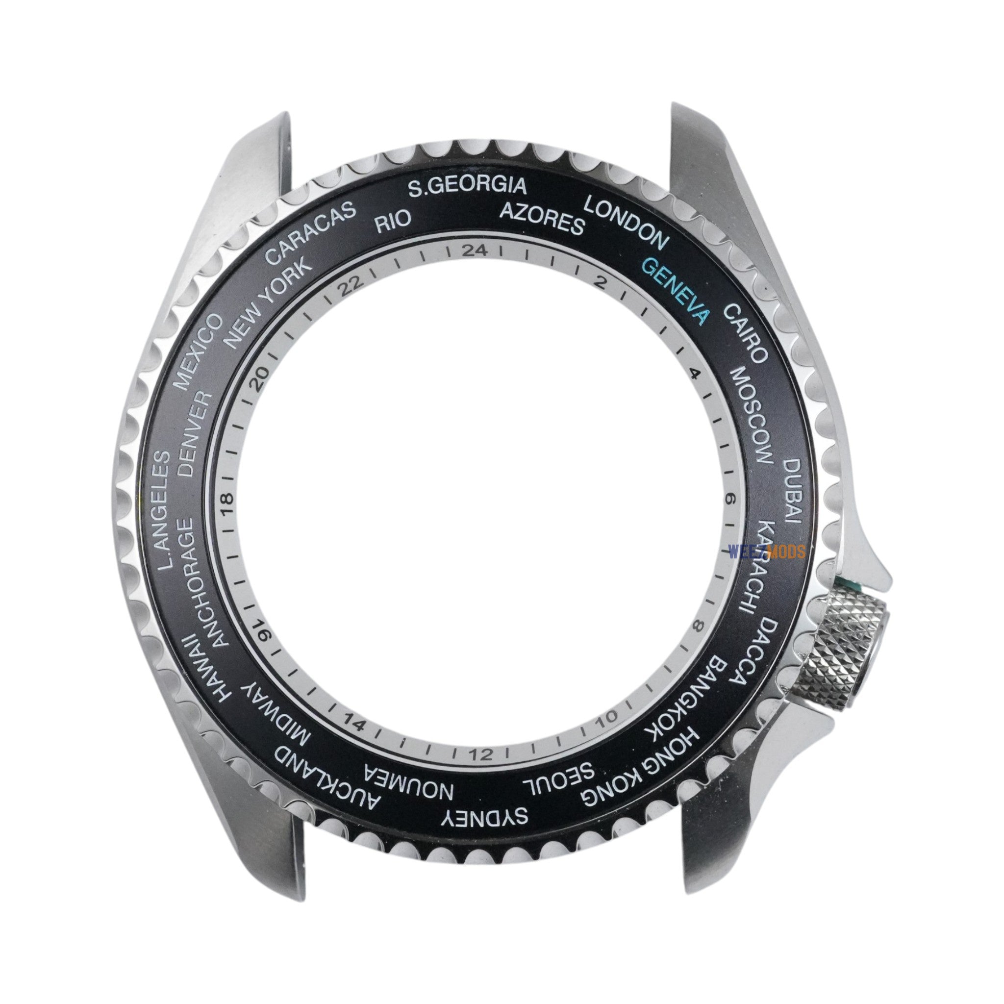 SKX007/SRPD Worldtimer: Black with White Markers