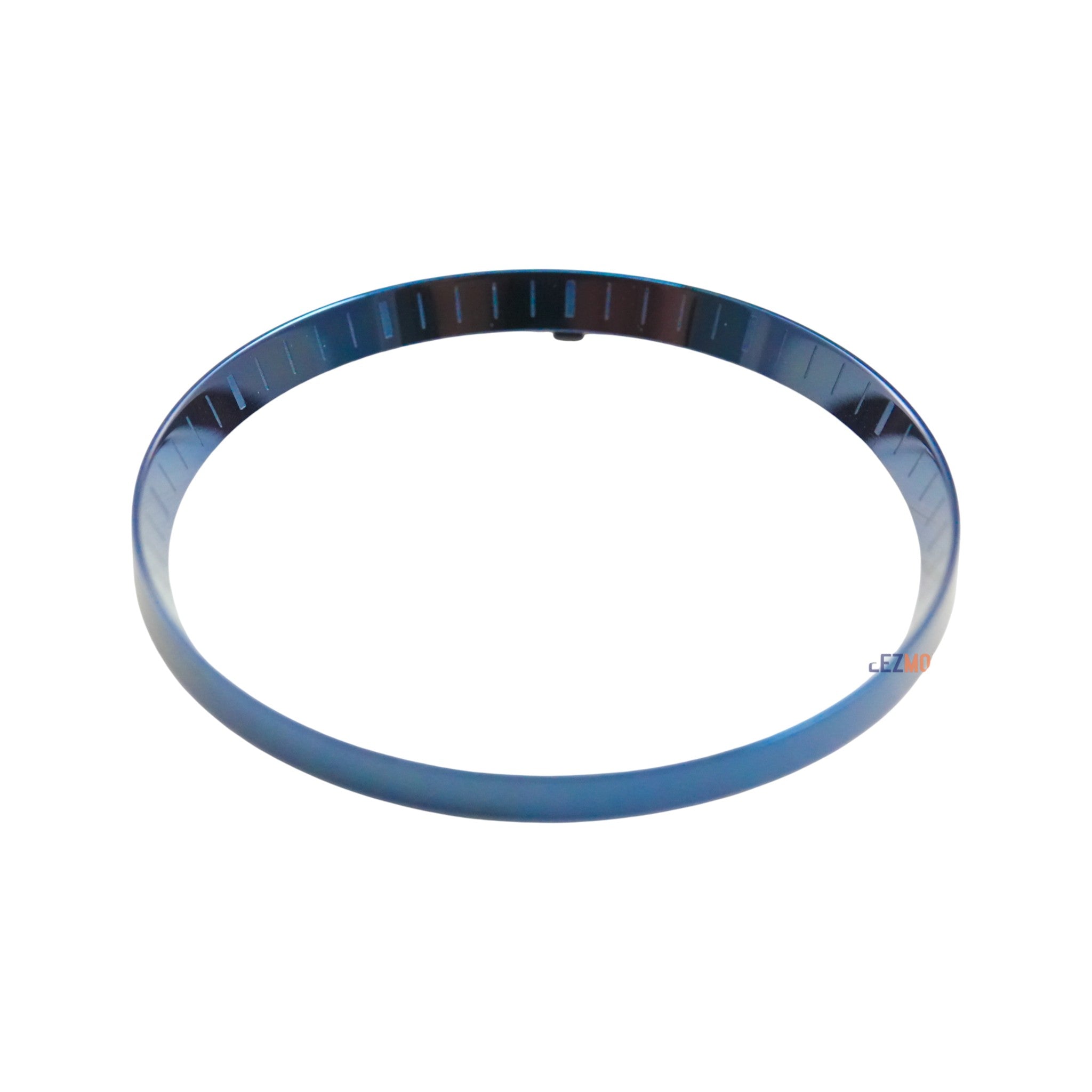 SKX007/SRPD Chapter Ring: Polished Blue with Markers