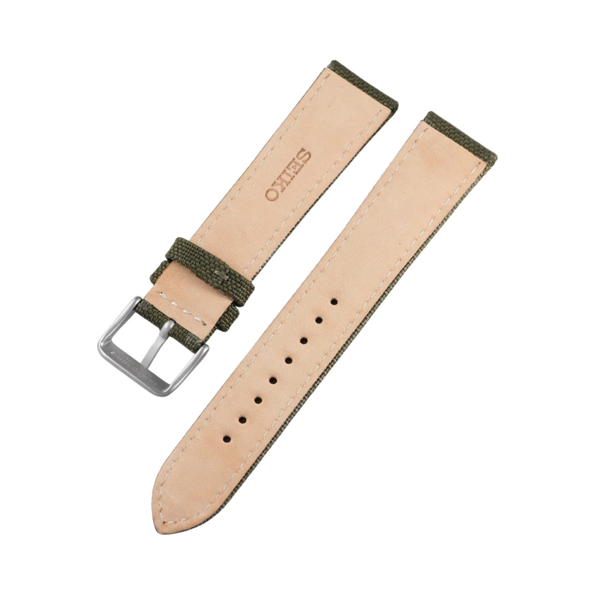 Seiko SPB: 'Alpinist' Olive Leather Strap (20MM)