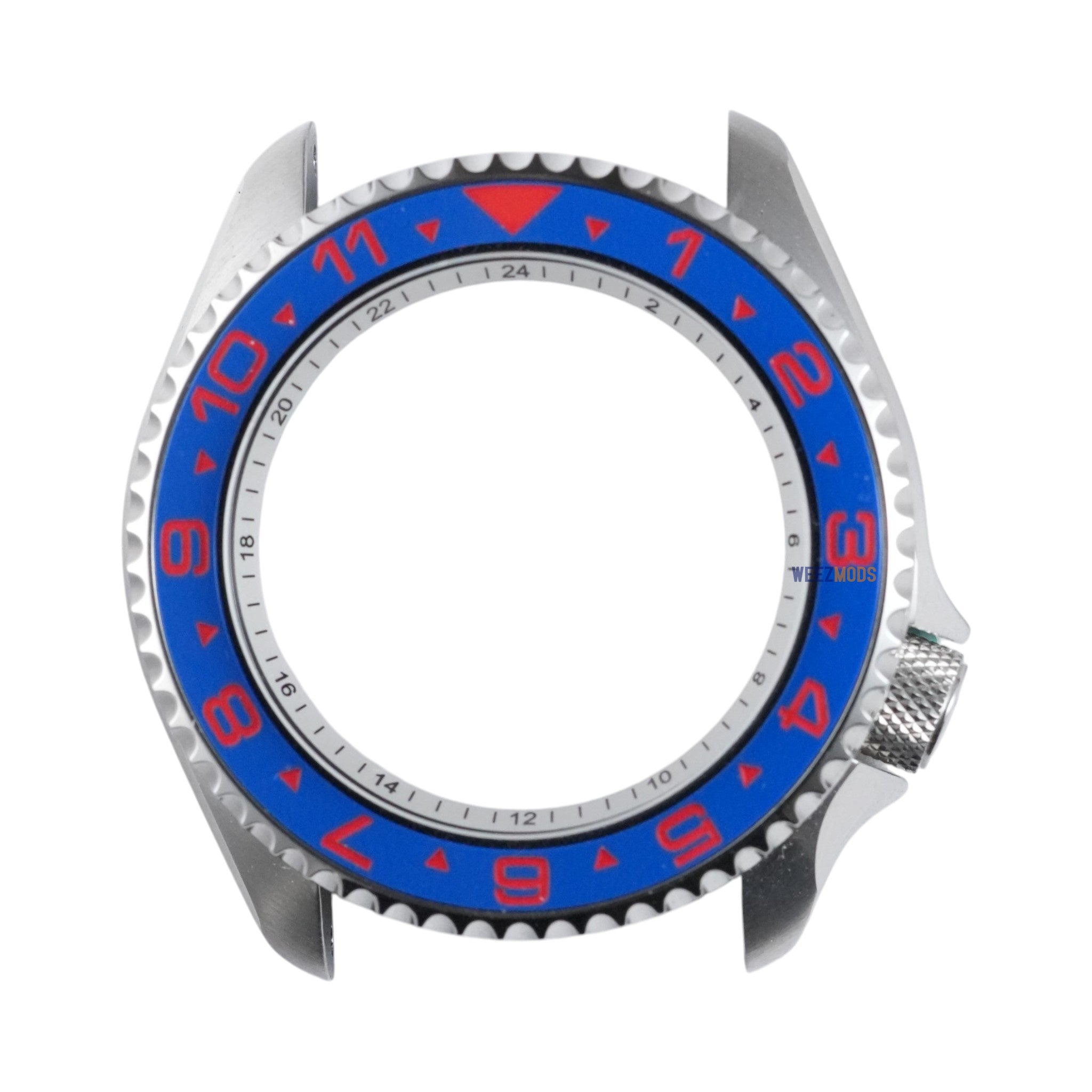 SKX007/SRPD Dual-Time Flat: Blue with Red Markers