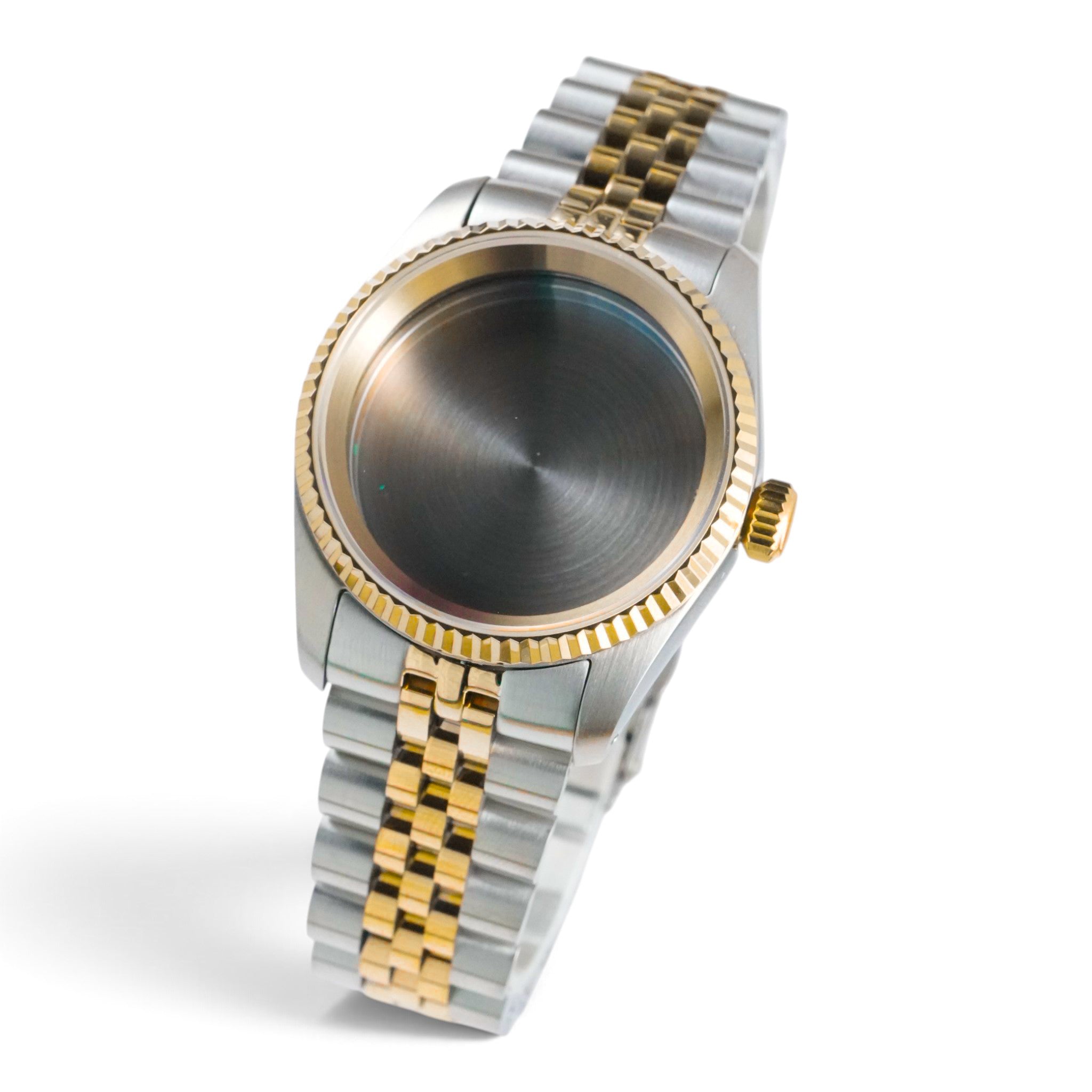 36MM Fluted TT: Brushed Gold Case with Jubilee Bracelet