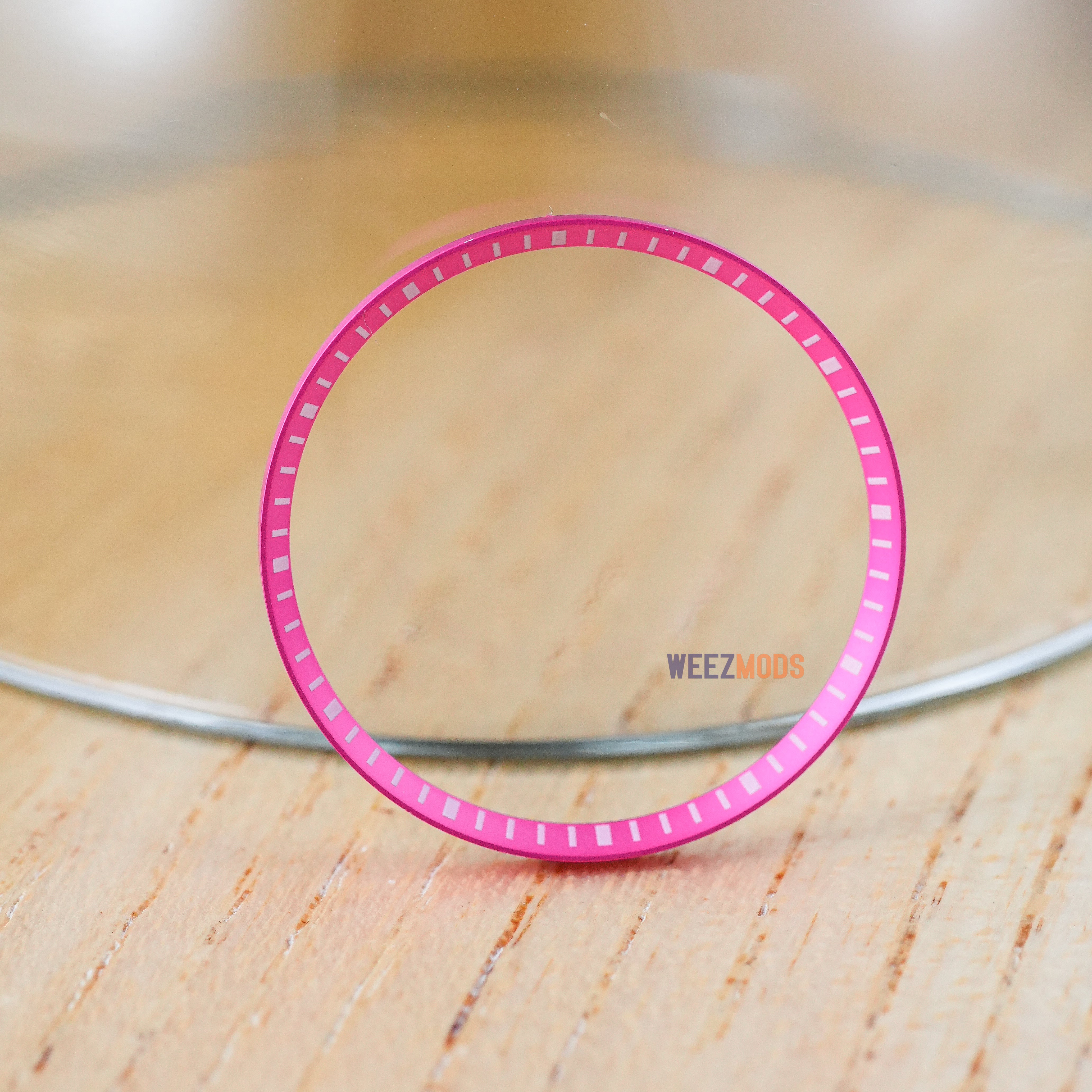 SKX007/SRPD Chapter Ring: Pink with White Markers