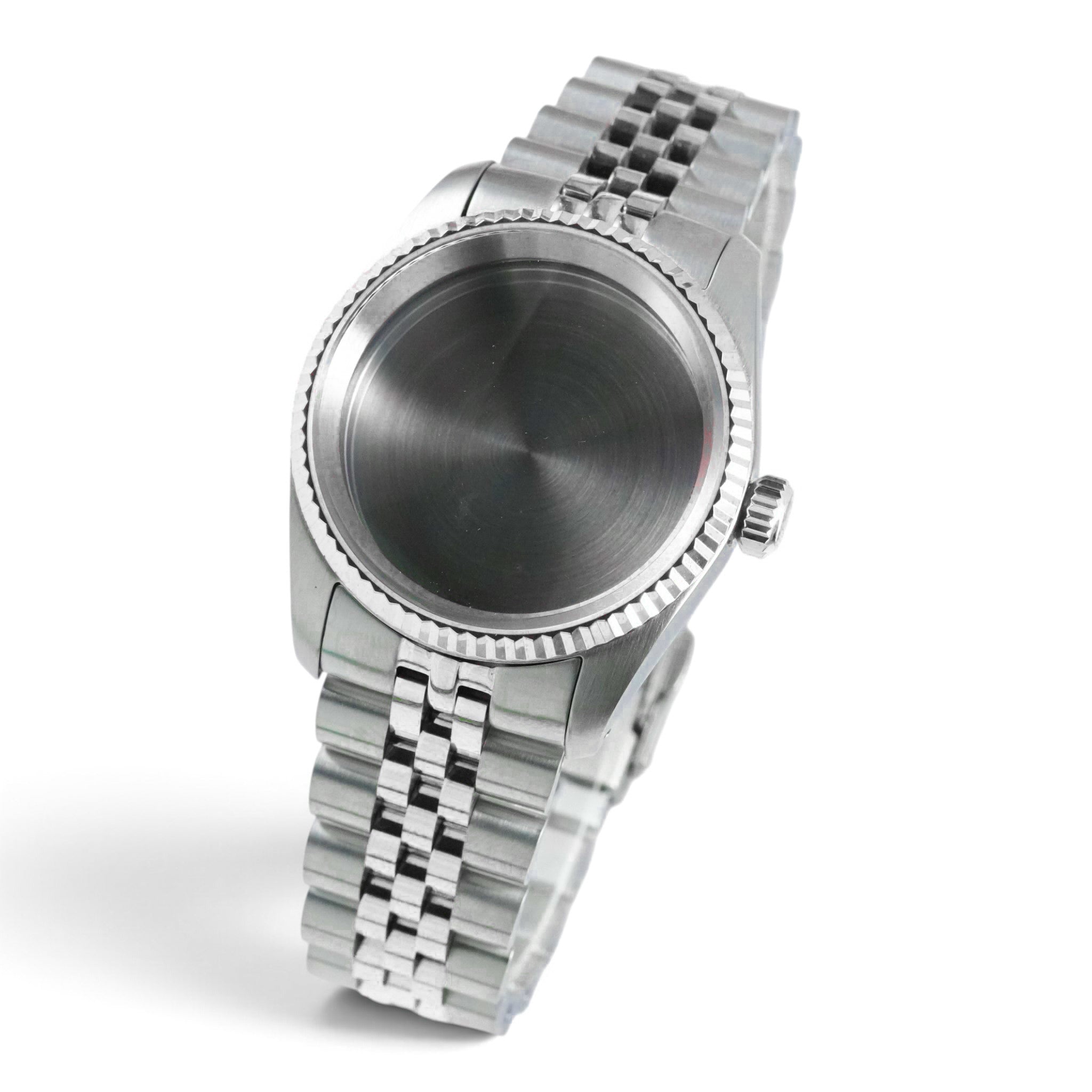 36MM Fluted: Brushed Silver Case with Dome & Jubilee Bracelet