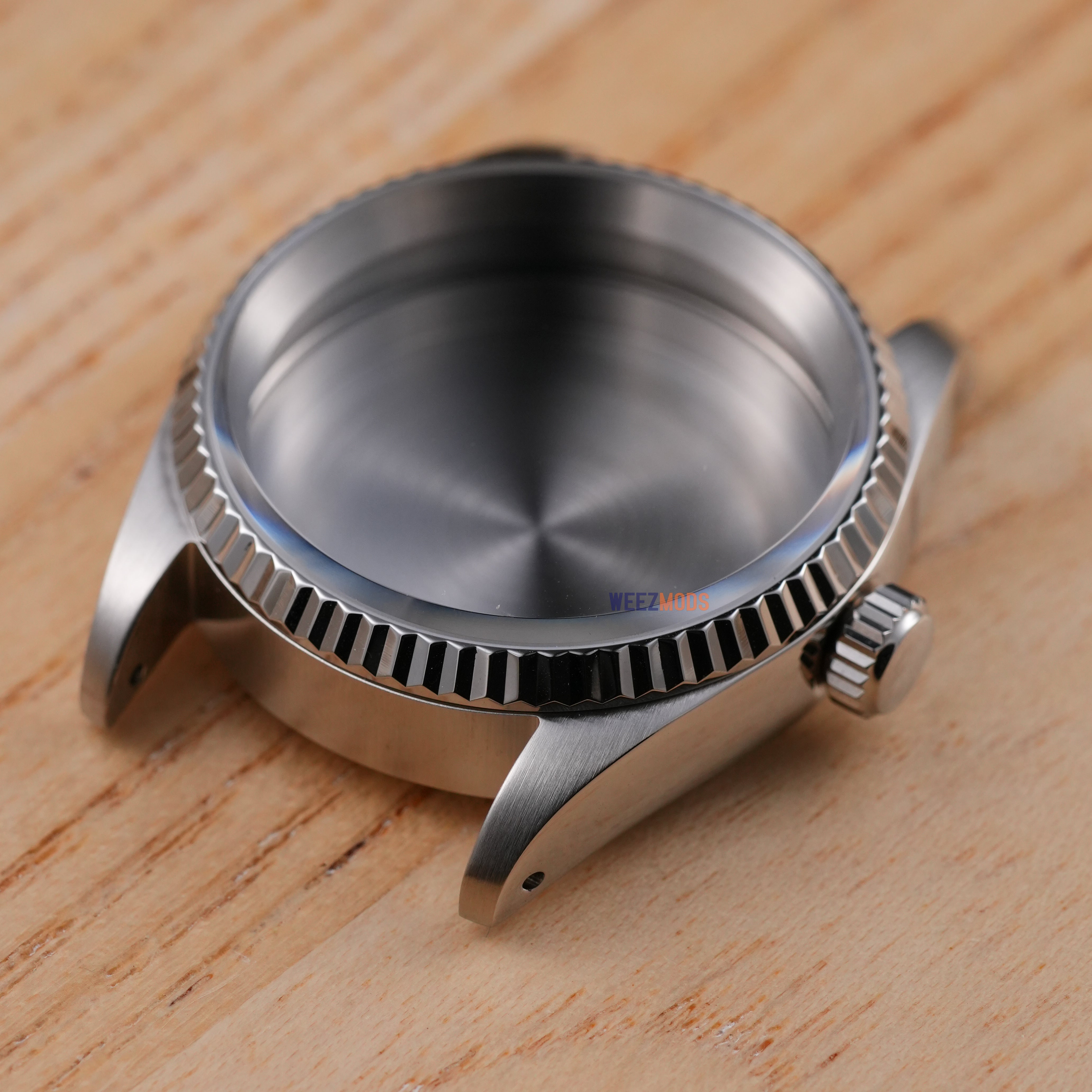 36MM Fluted: Brushed Silver with Dome Case