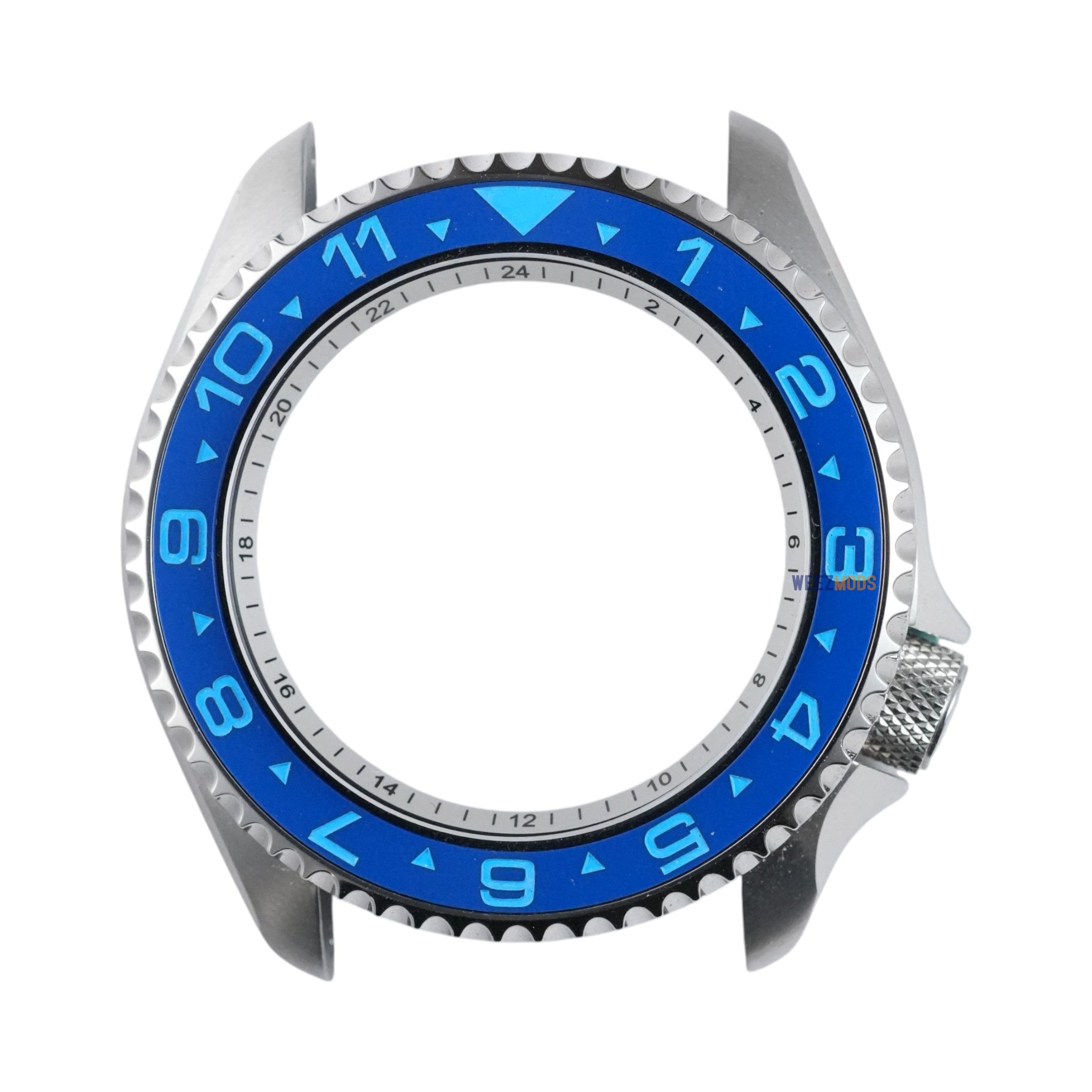 SKX007/SRPD Dual-Time Flat: Blue with Blue Markers