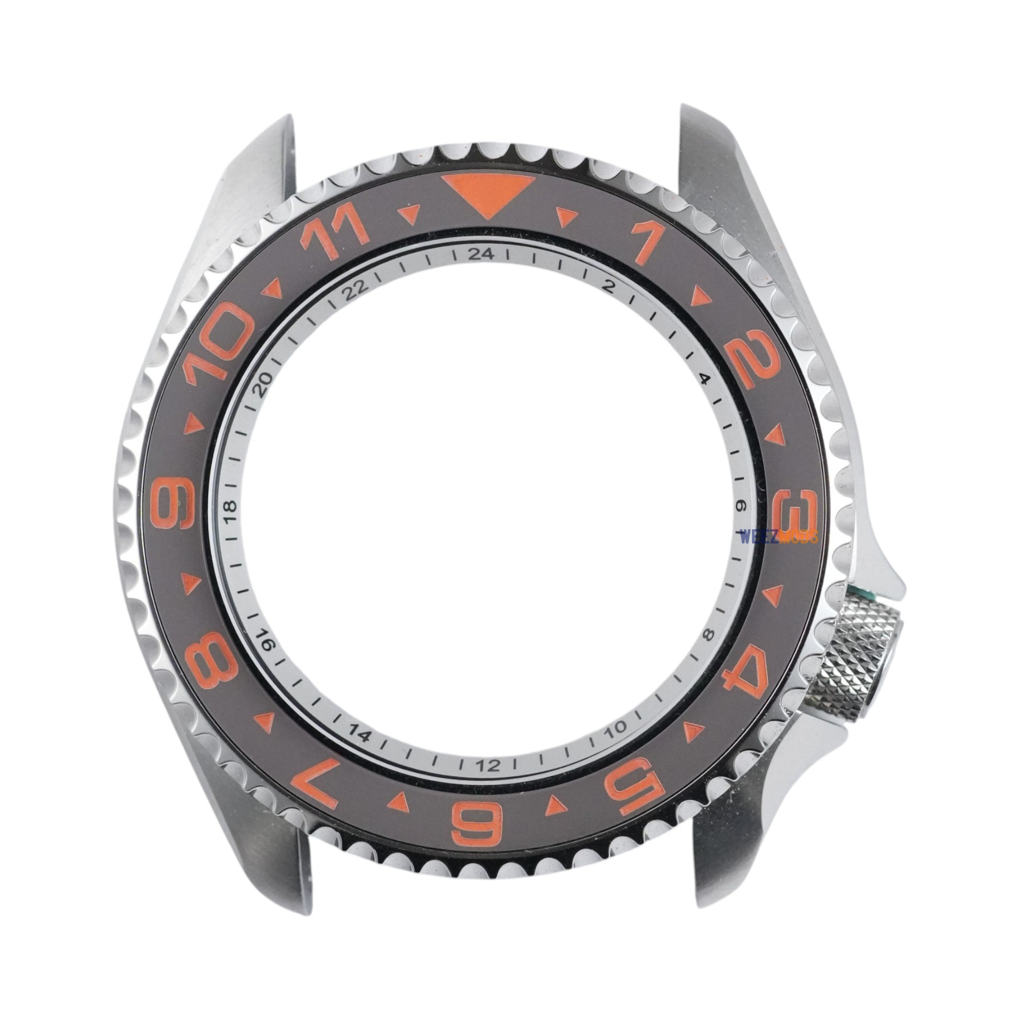 SKX007/SRPD Dual-Time Flat: Gray with Orange Markers