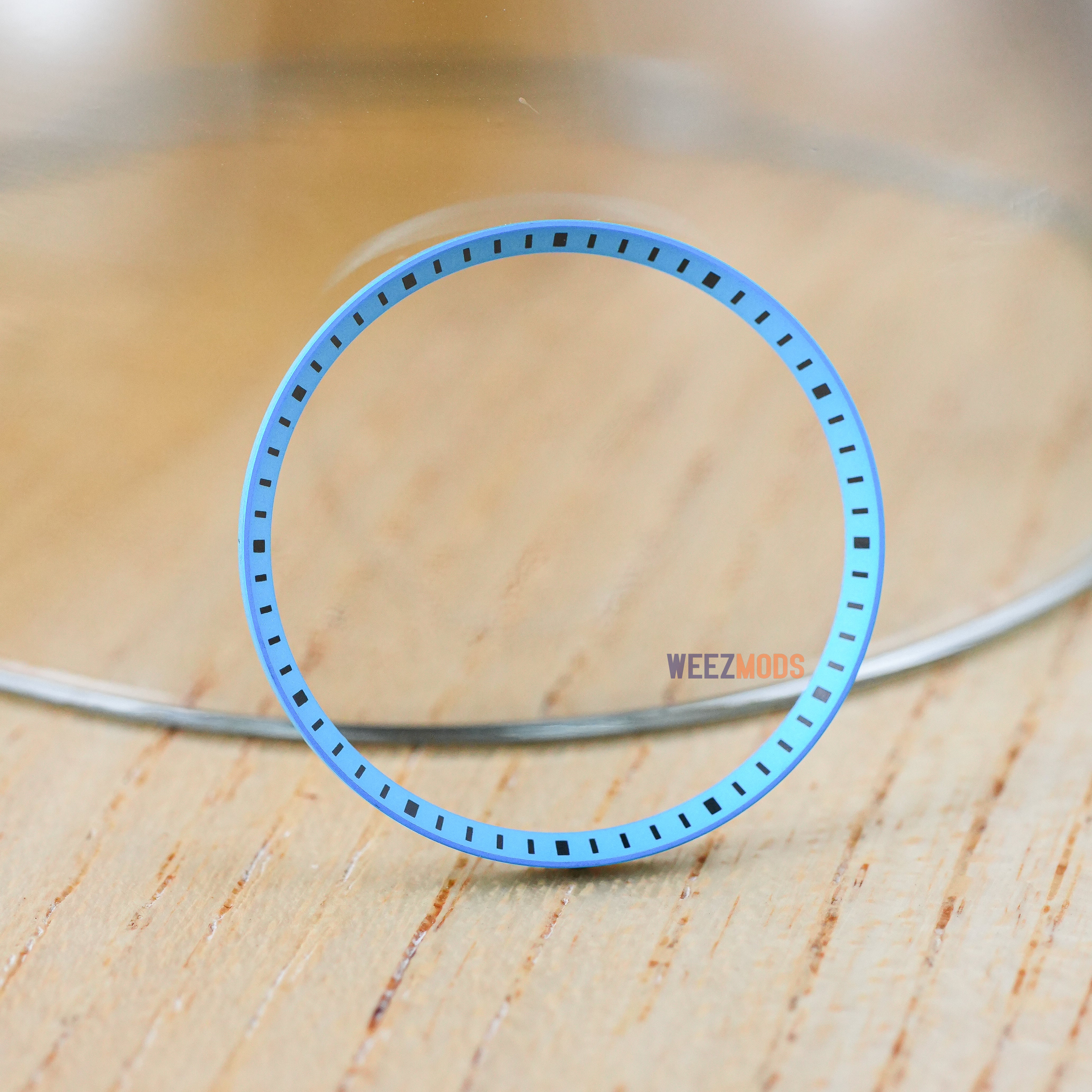 SKX007/SRPD Chapter Ring: Bright Blue with Black Markers