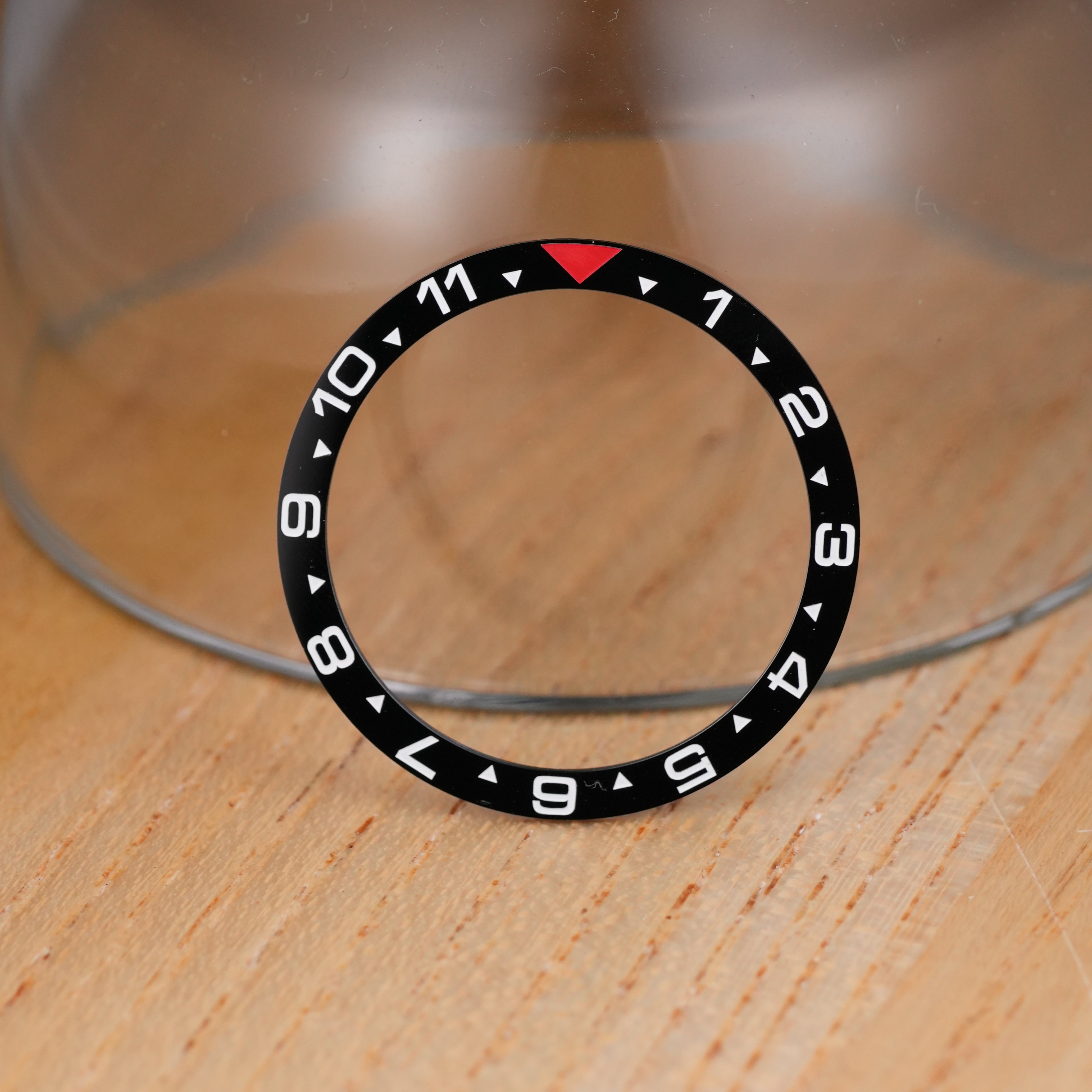 SKX007/SRPD Flat: Black with Red Pip in White Markers