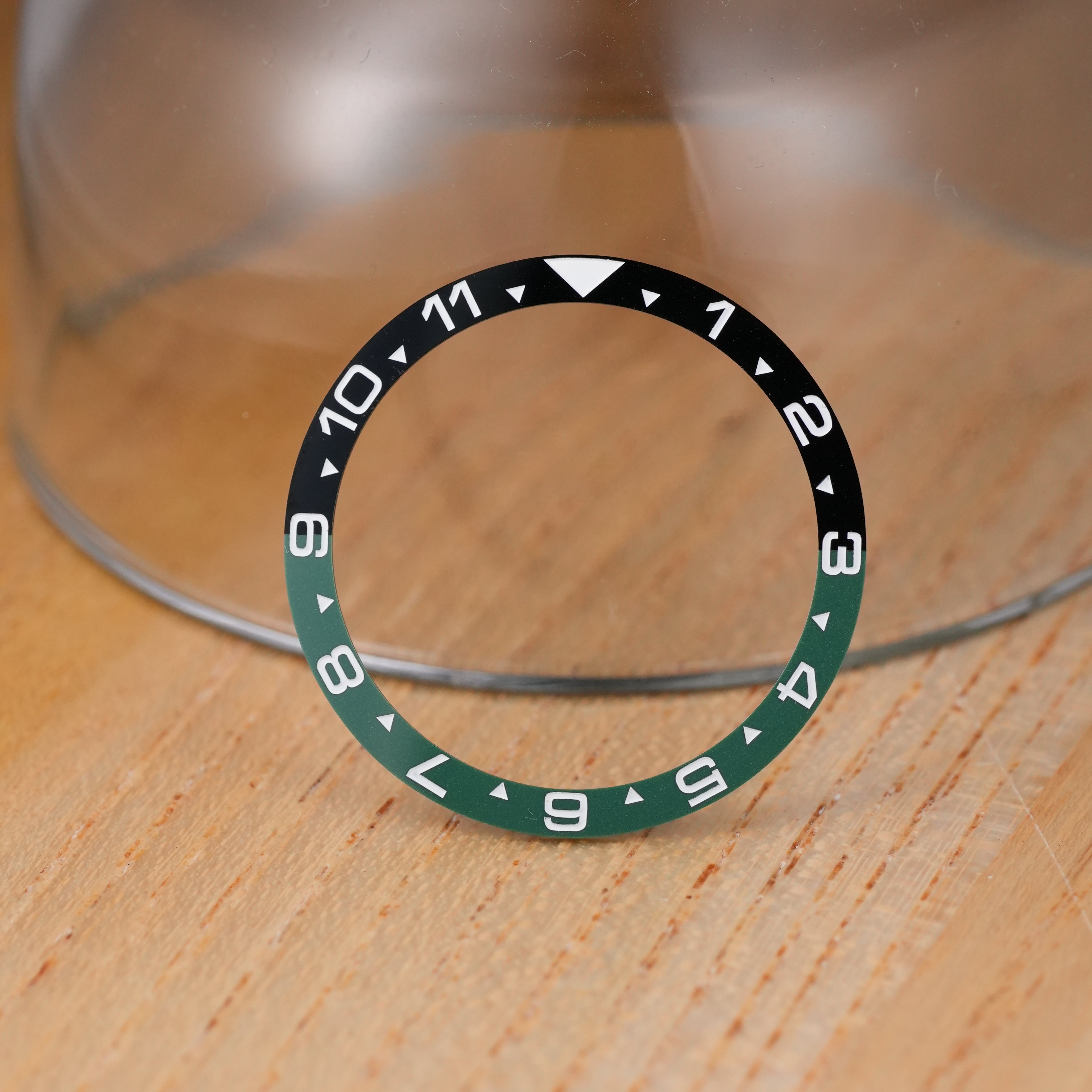 SKX007/SRPD Dual-Time Flat: Black with Green in White Markers