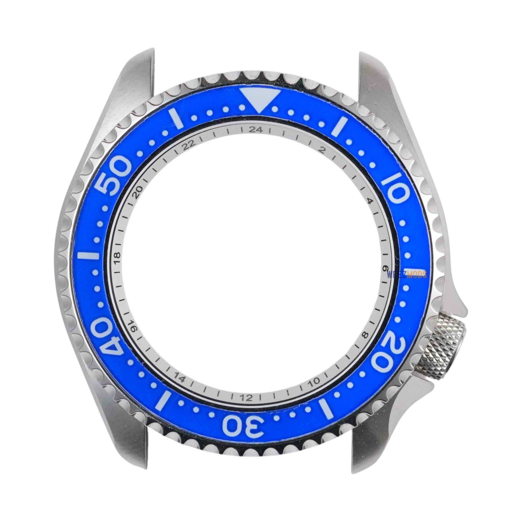 SKX007/SRPD Sub Bakelite: Blue in White Markers (C3 Lume)