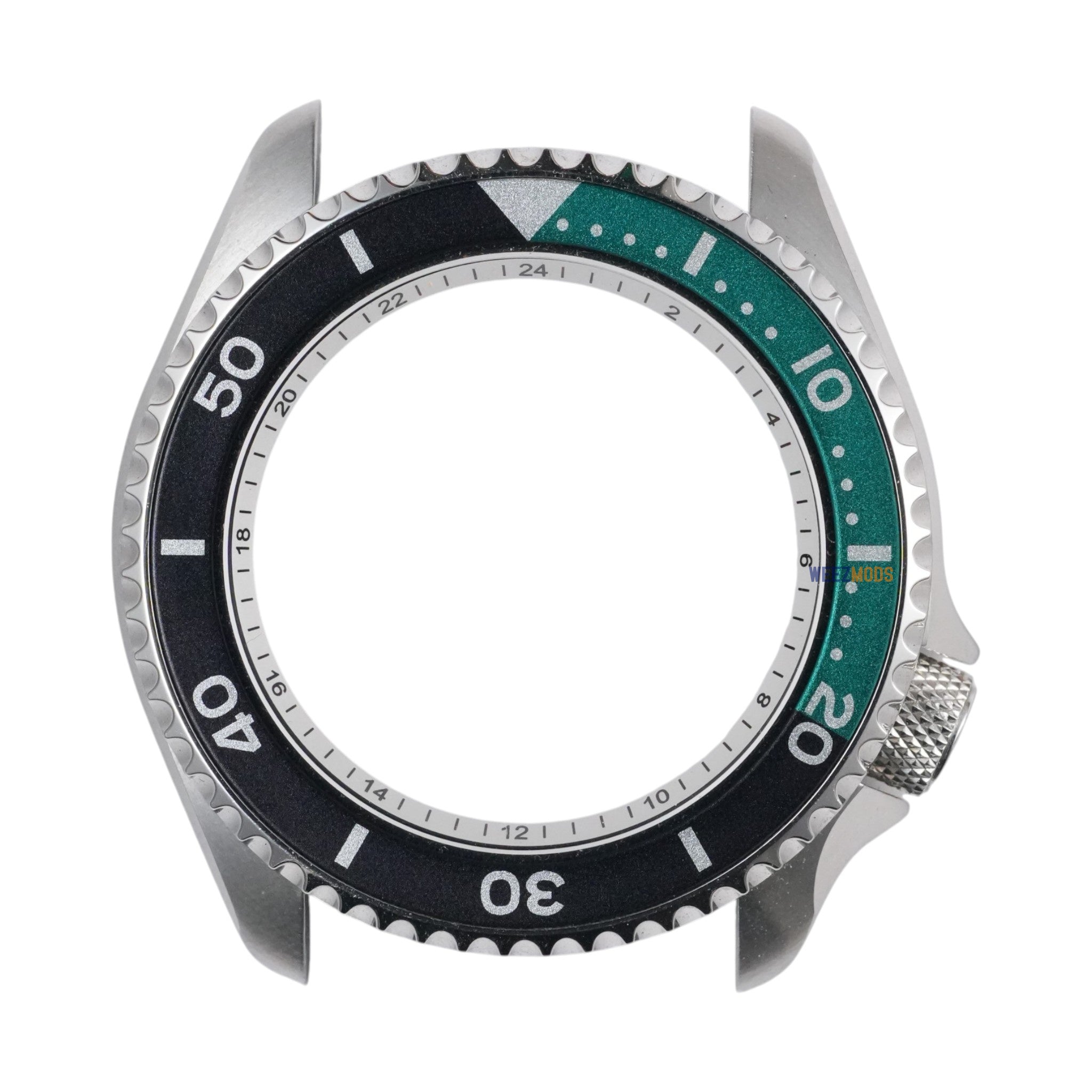 SKX007/SRPD Sub: Black in Quarter Green (No Pip)