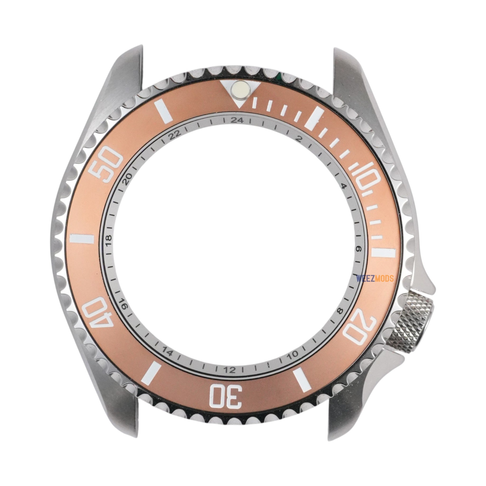 SKX007/SRPD Sub: Matte Rose Gold in White Markers