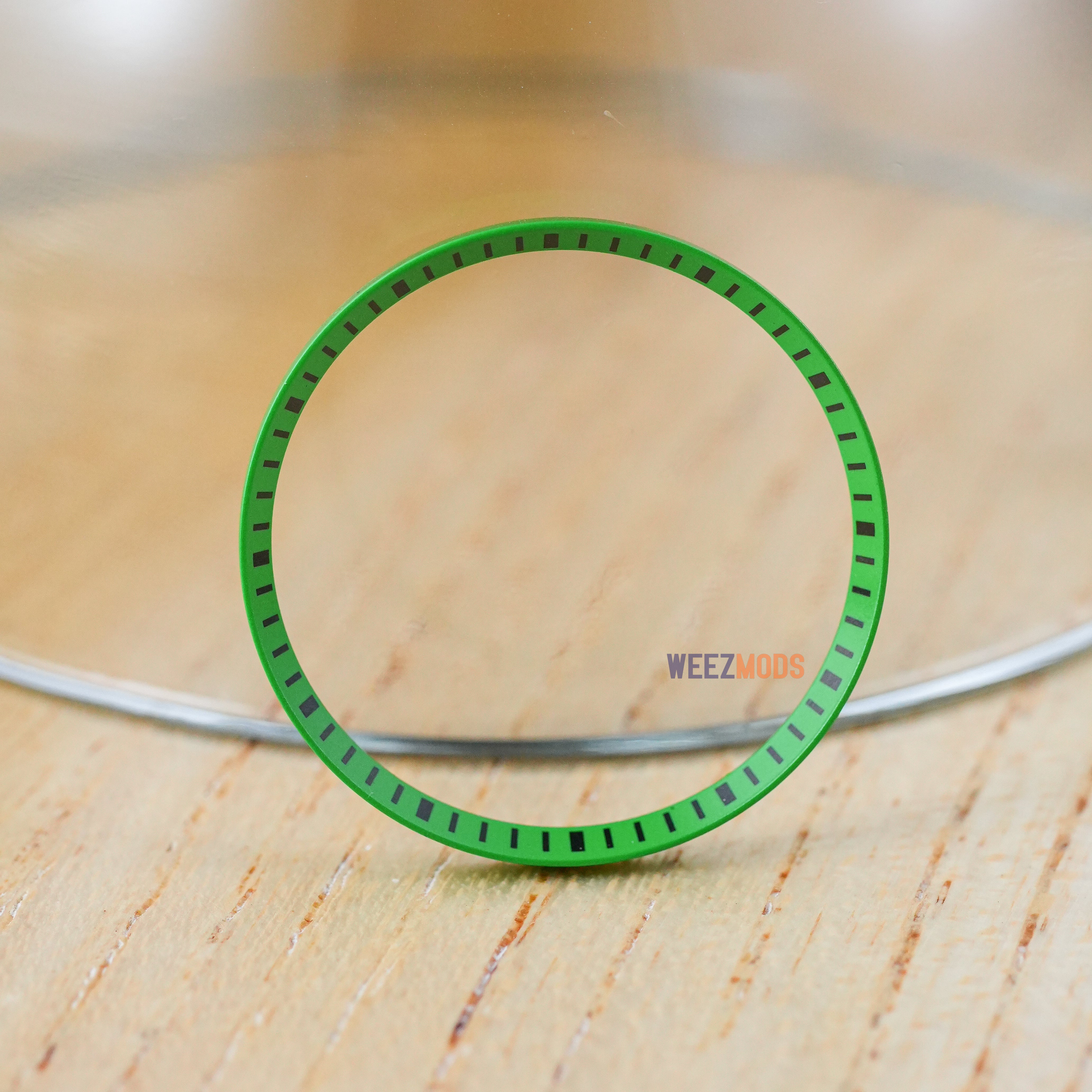 SKX007/SRPD Chapter Ring: Bright Green with Black Markers