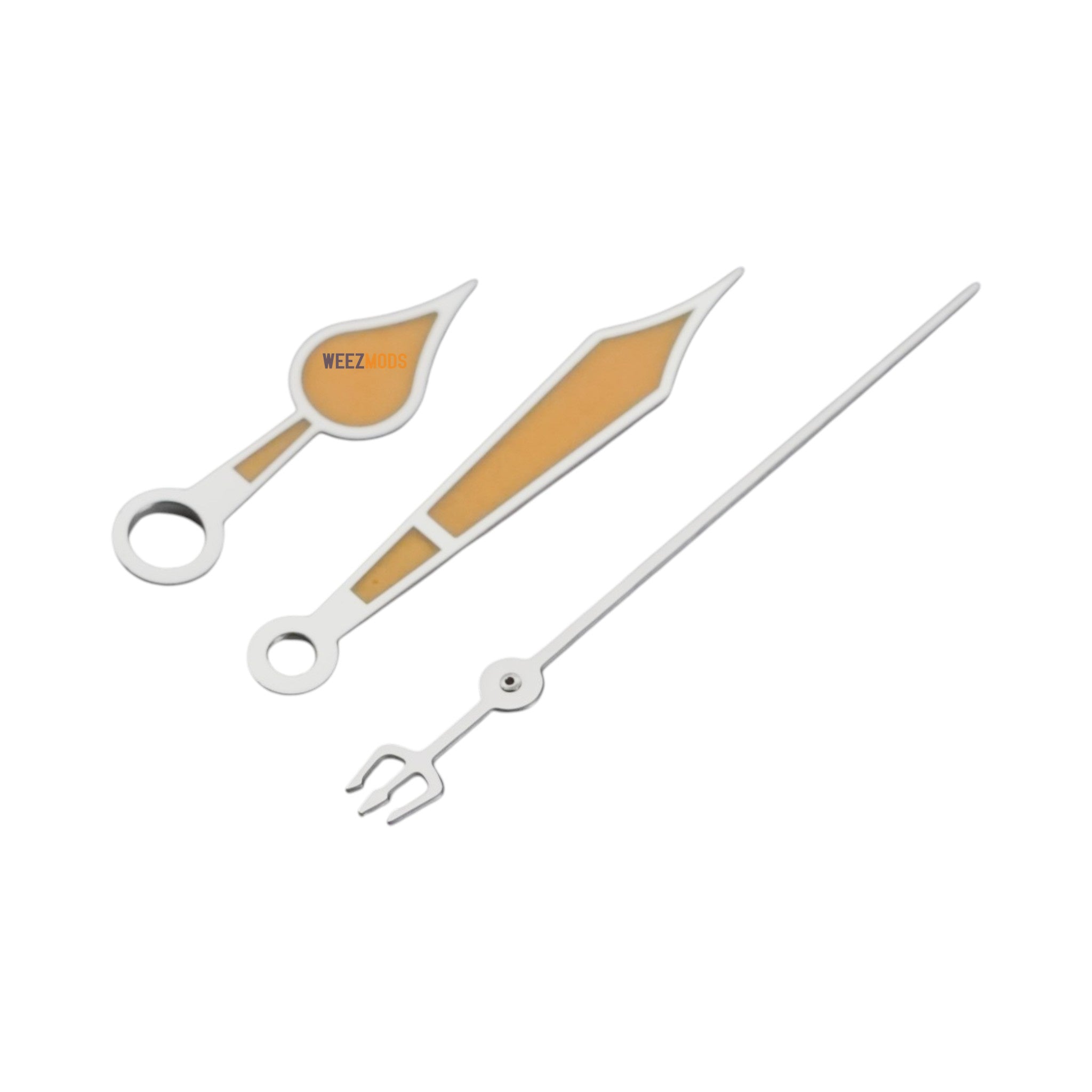 Teardrop: Polished Silver Hands with Patina