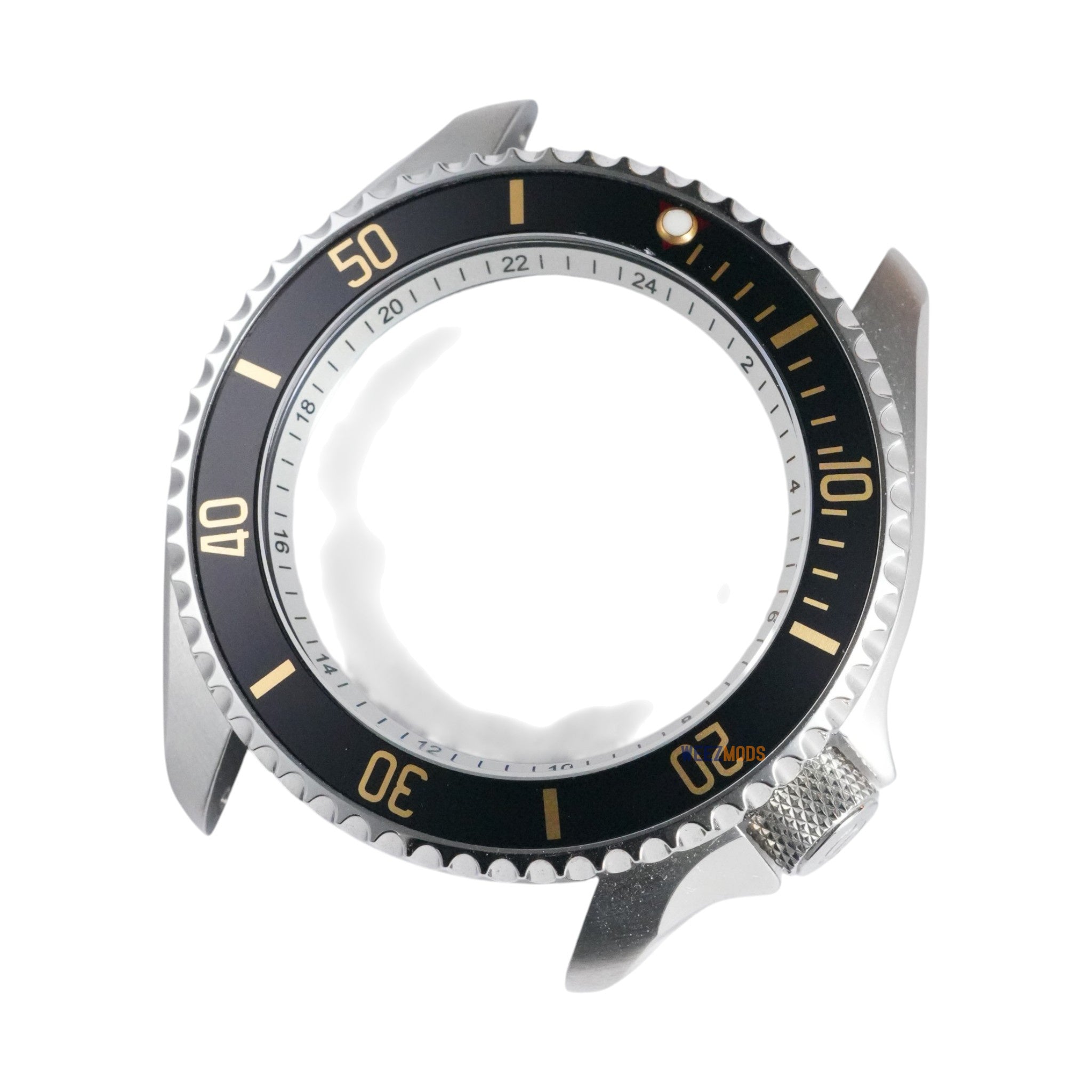 SKX007/SRPD Vintage Sub: Matte Black in Gold Markers (With Pip)