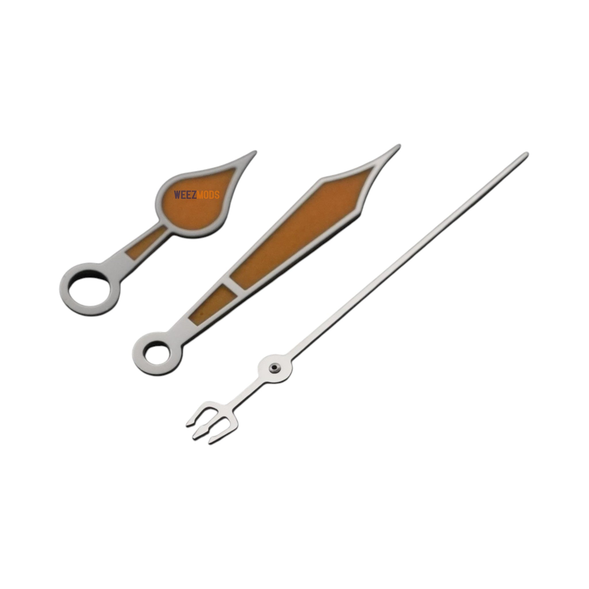 Teardrop: Polished Silver Hands with Patina