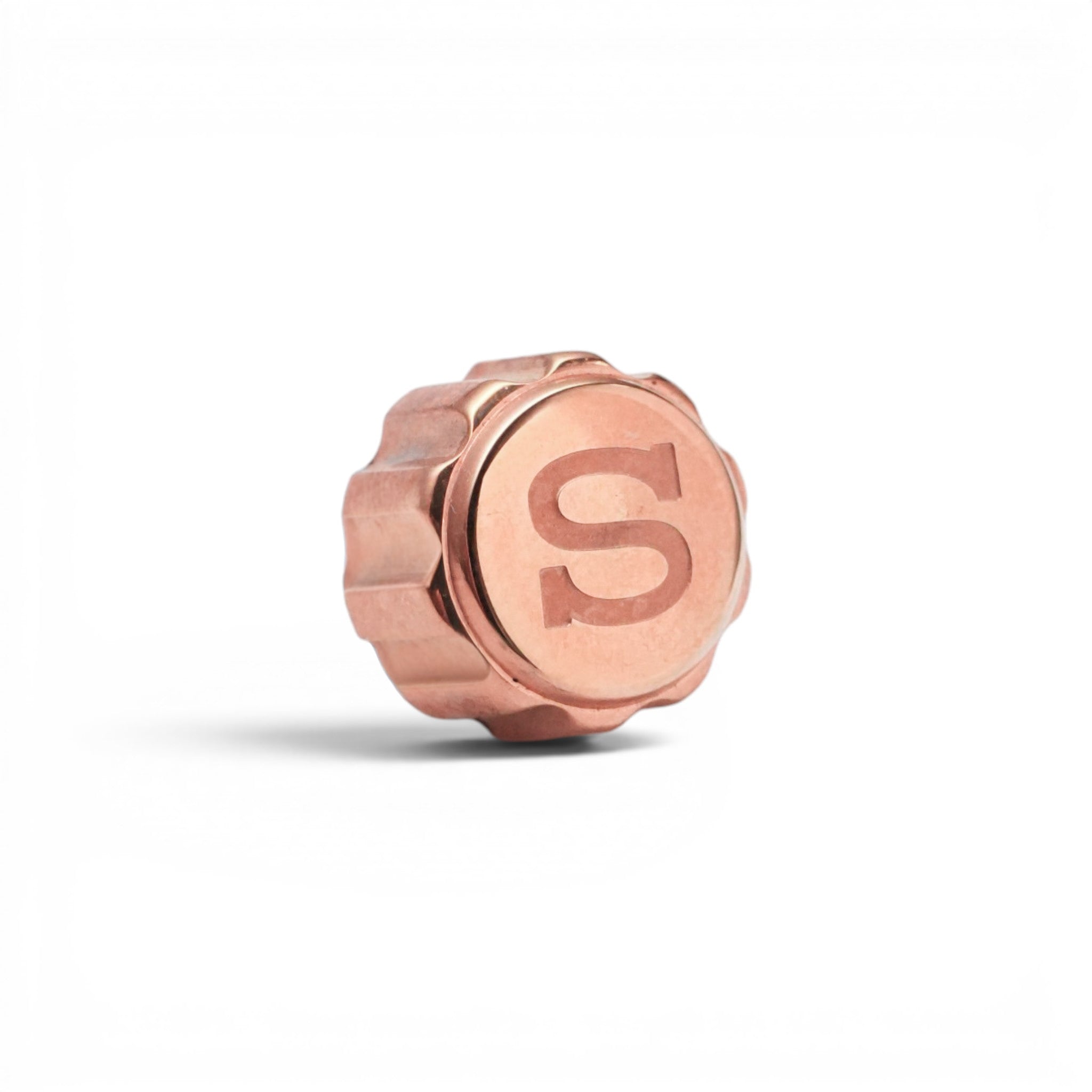 SKX007 Chunky Crown: Polished Rose Gold with S