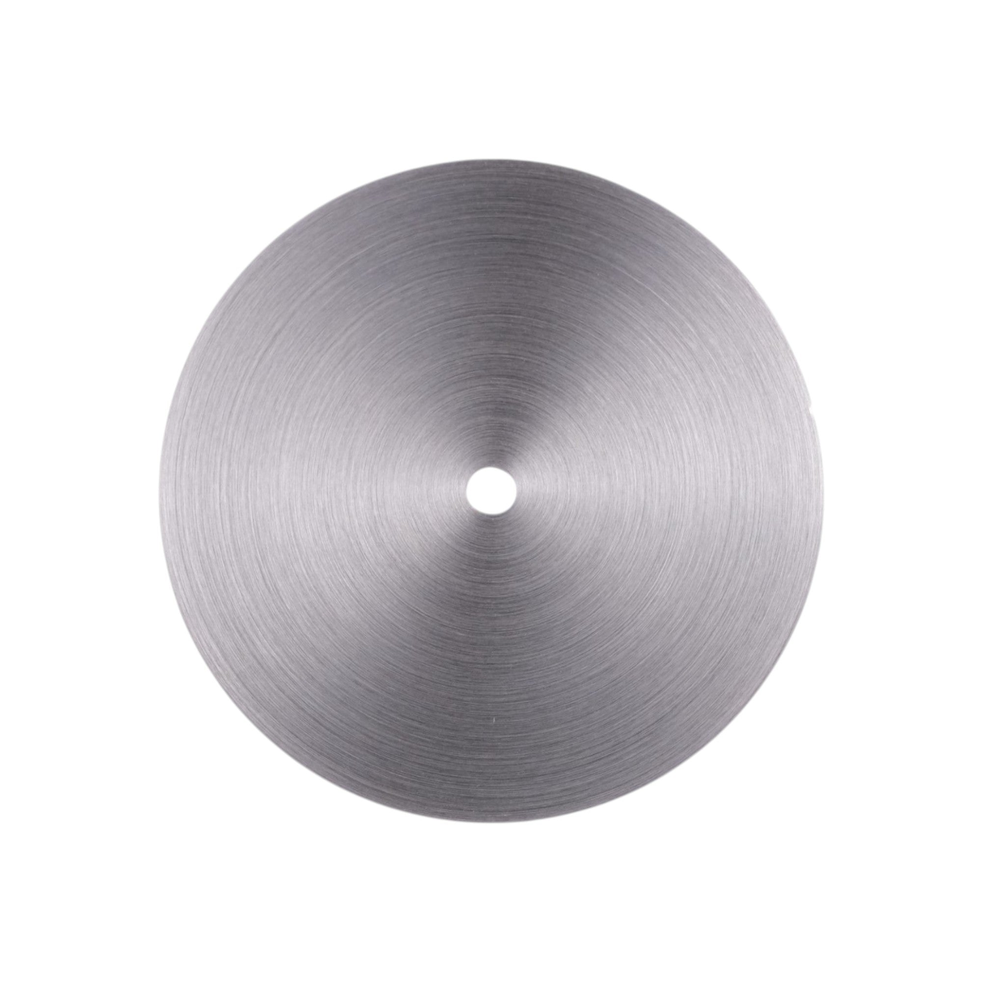 No Date: Brushed Silver Radial