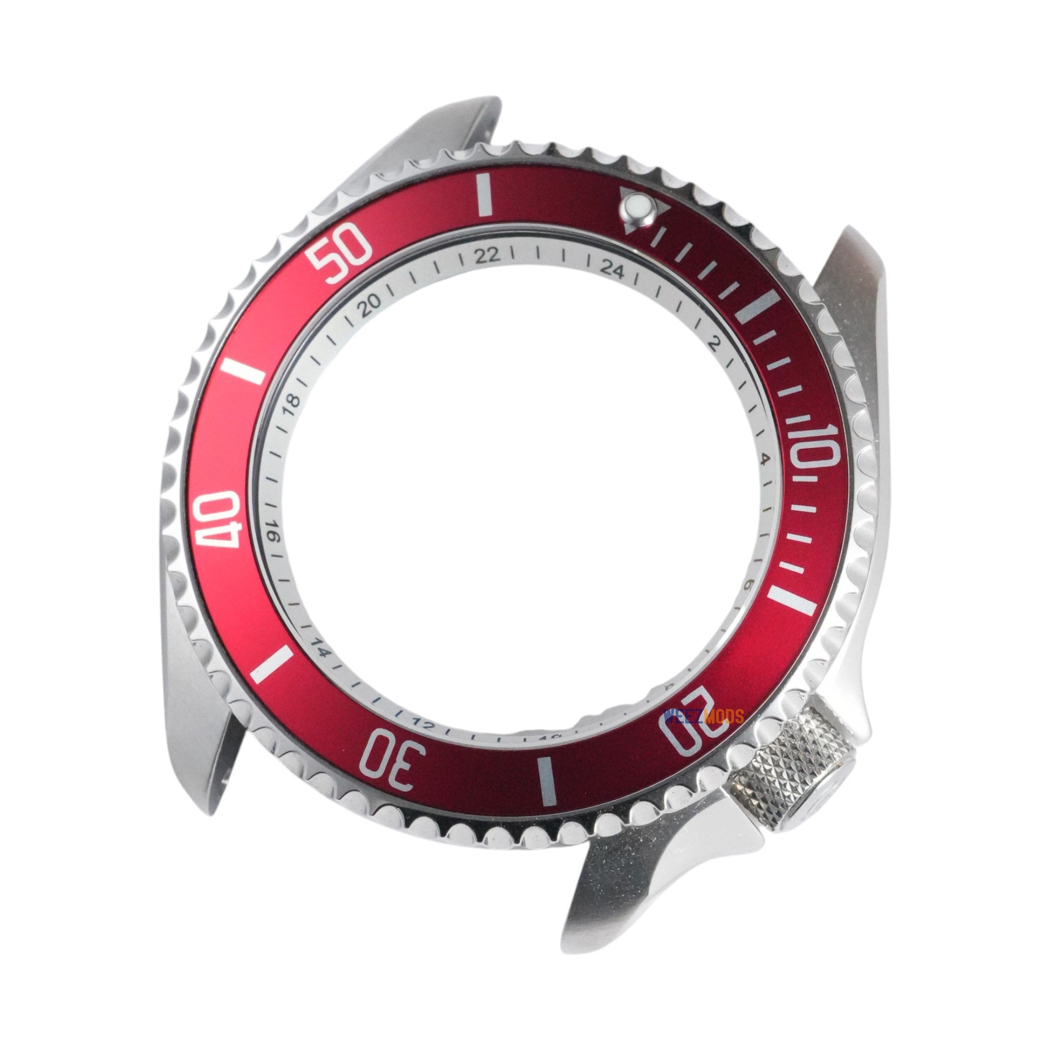 SKX007/SRPD Vintage Sub: Matte Red in Silver Markers (With Pip)