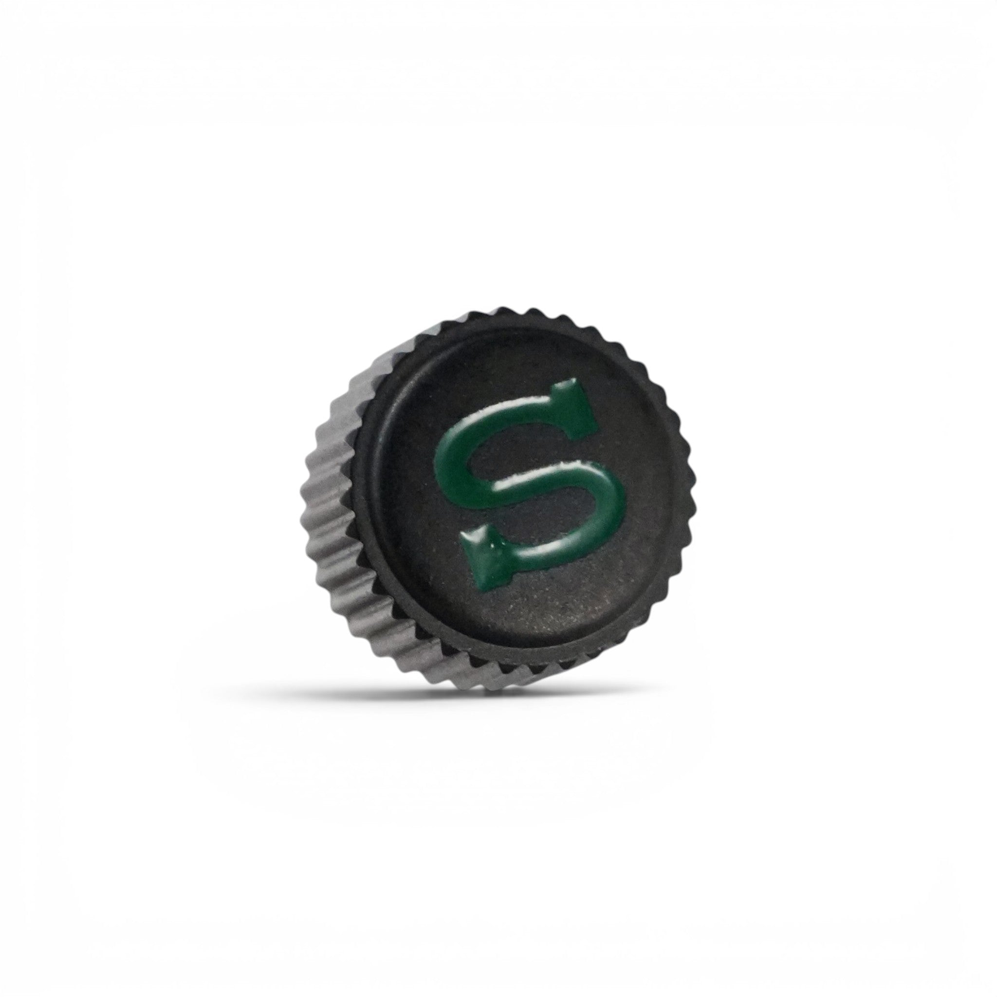 SRPD Crown: Matte Black with Green S