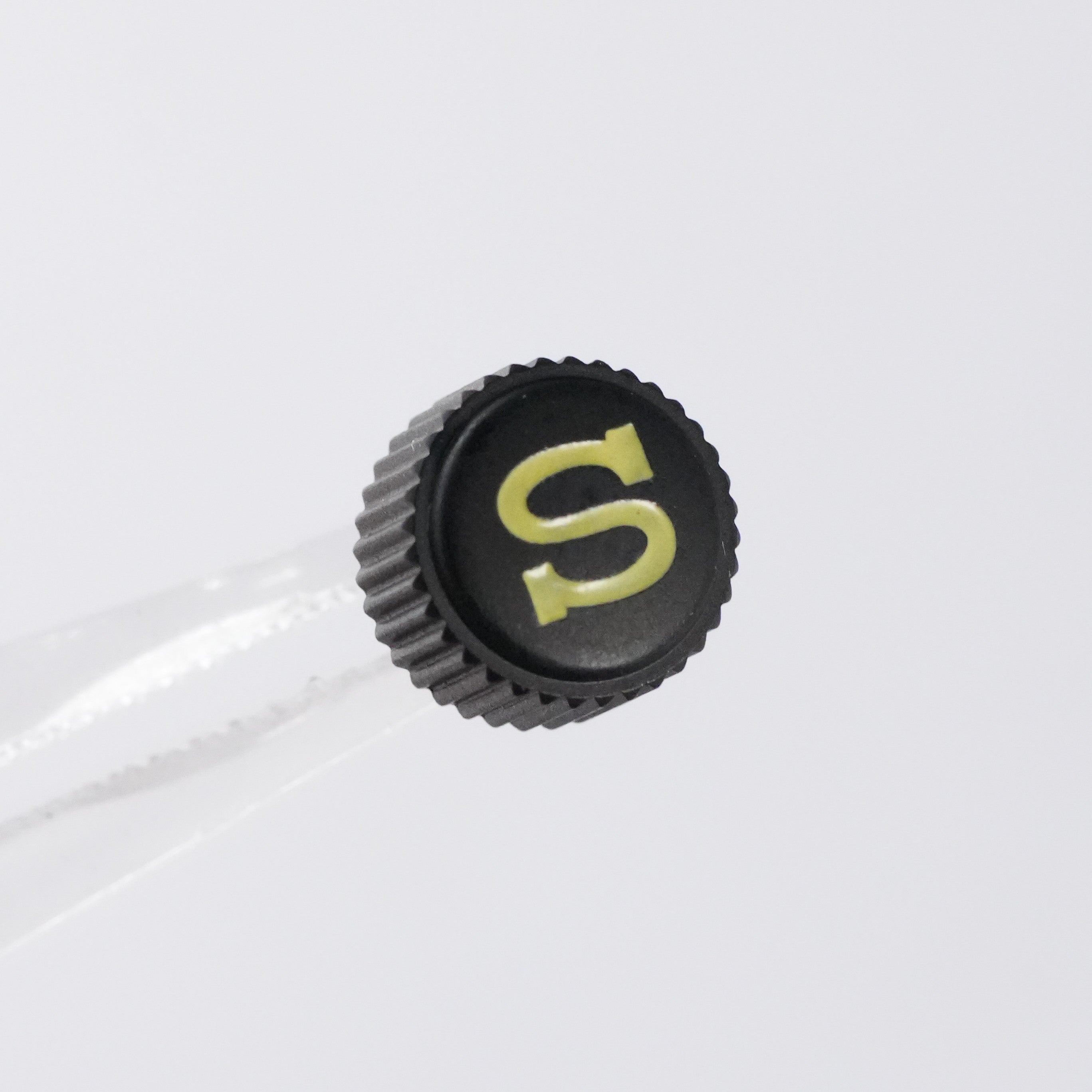 SRPD Crown: Matte Black with Yellow S